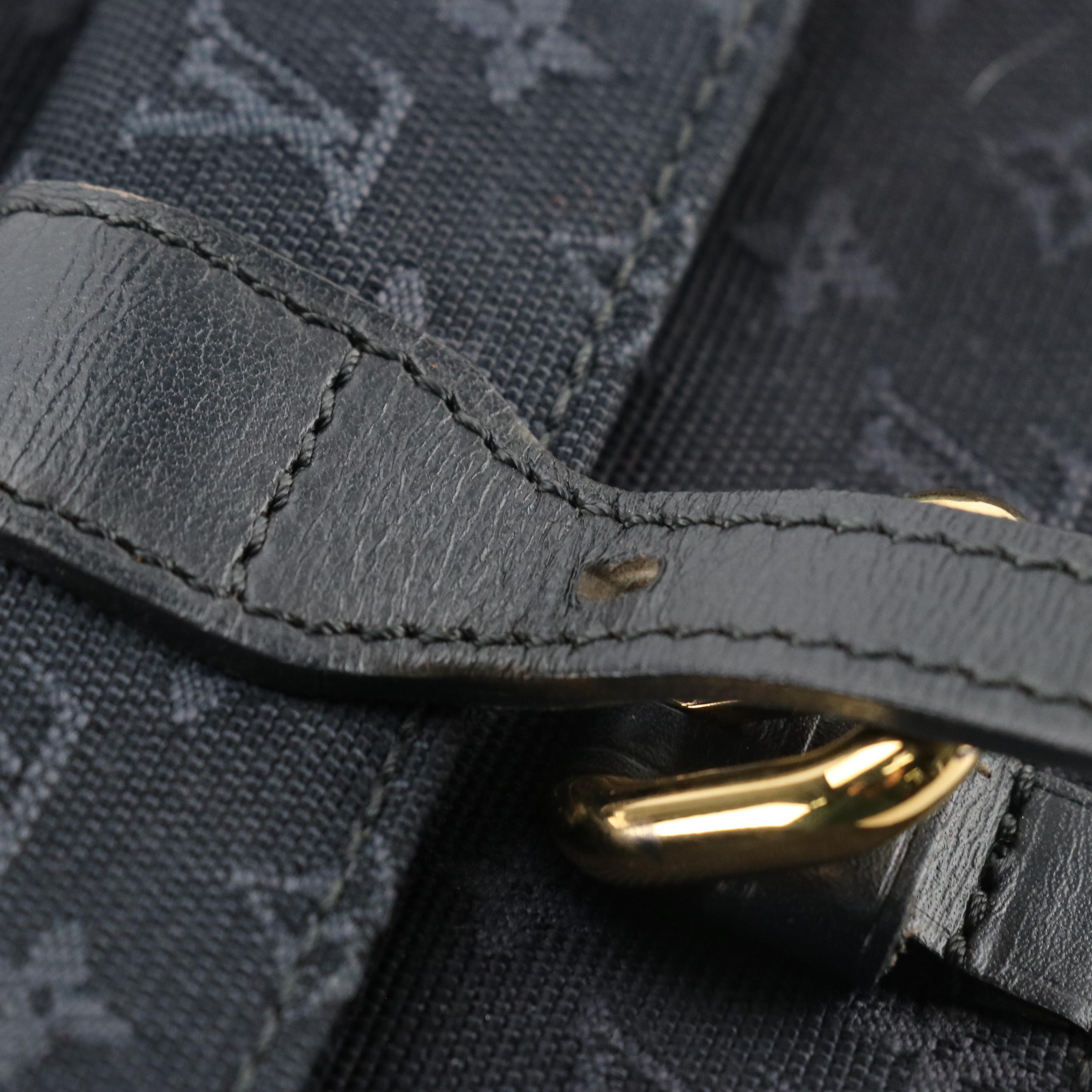 Louis Vuitton Juliette Crossbody in Navy Monogram Mini Lin Canvas and Leather