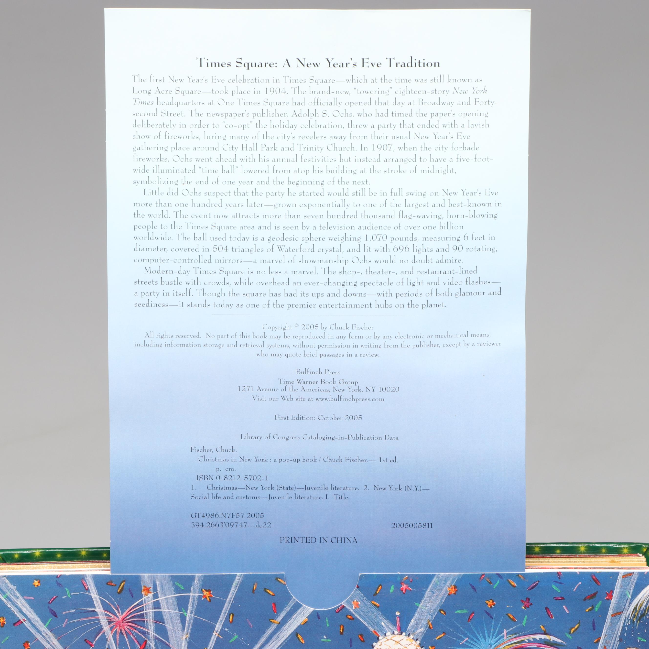 "Explorer," "Christmas in New York," and Other Children's Pop-Up Books