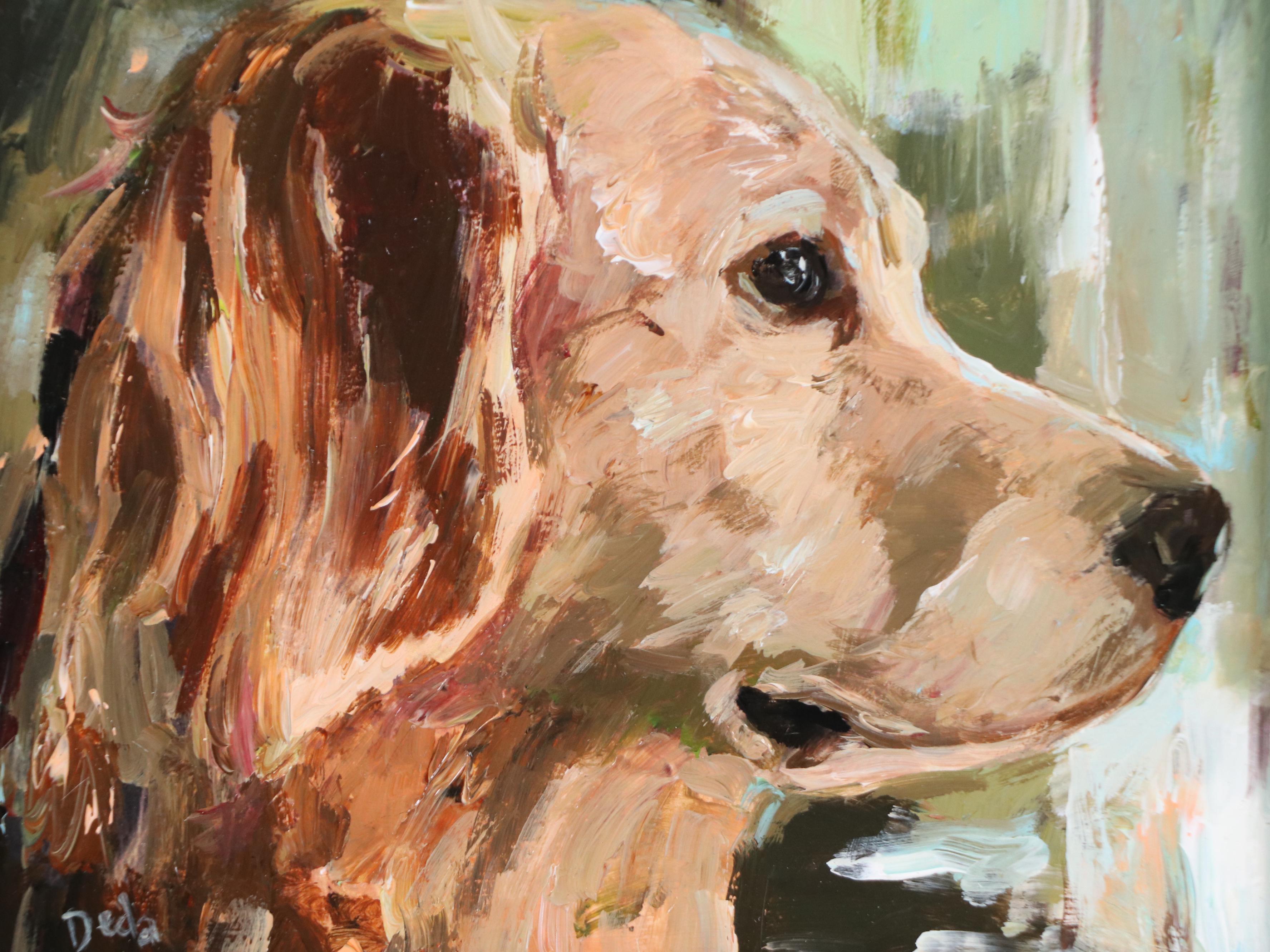 Oil Painting Pet Portrait "Monday Longings," 2025