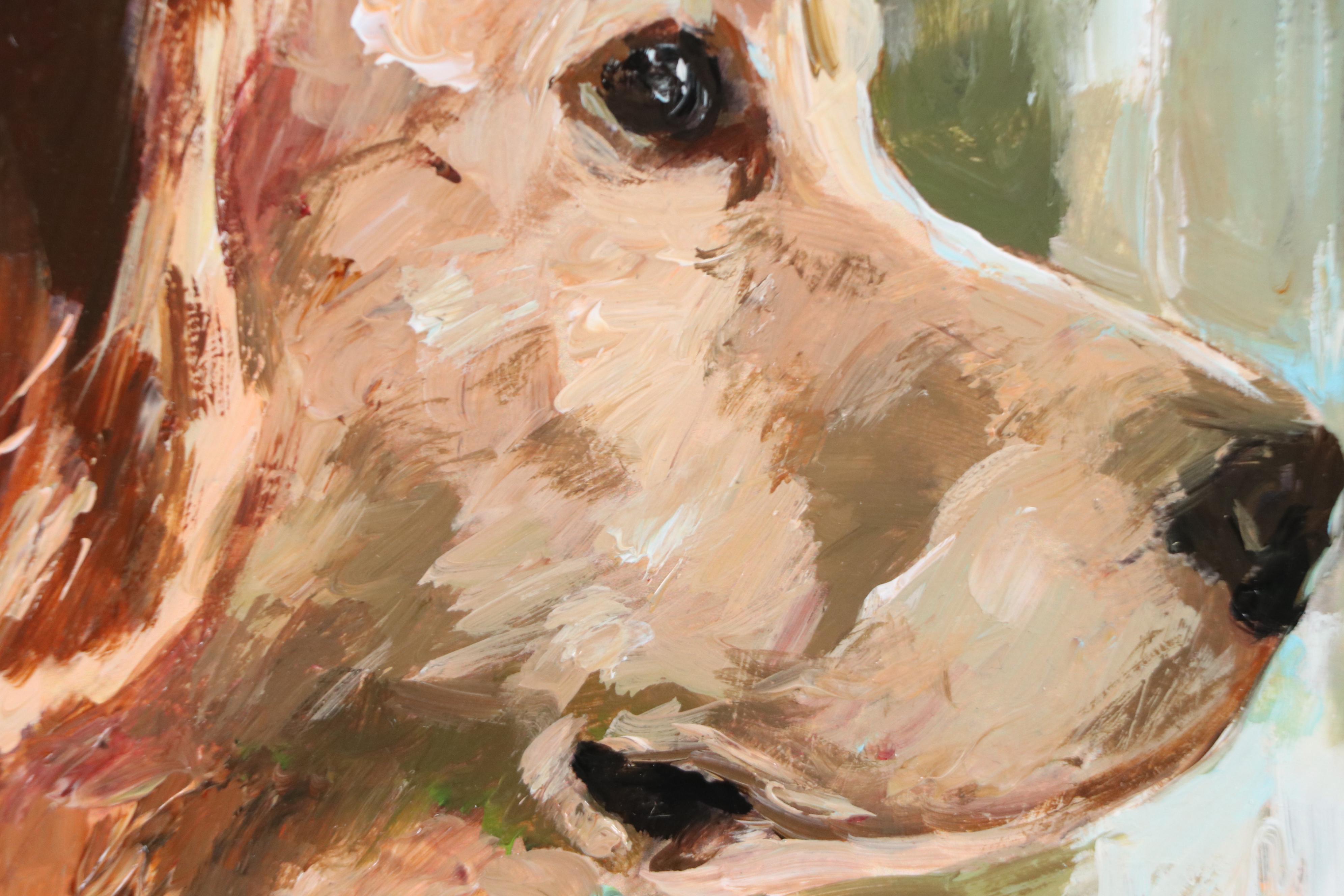 Oil Painting Pet Portrait "Monday Longings," 2025