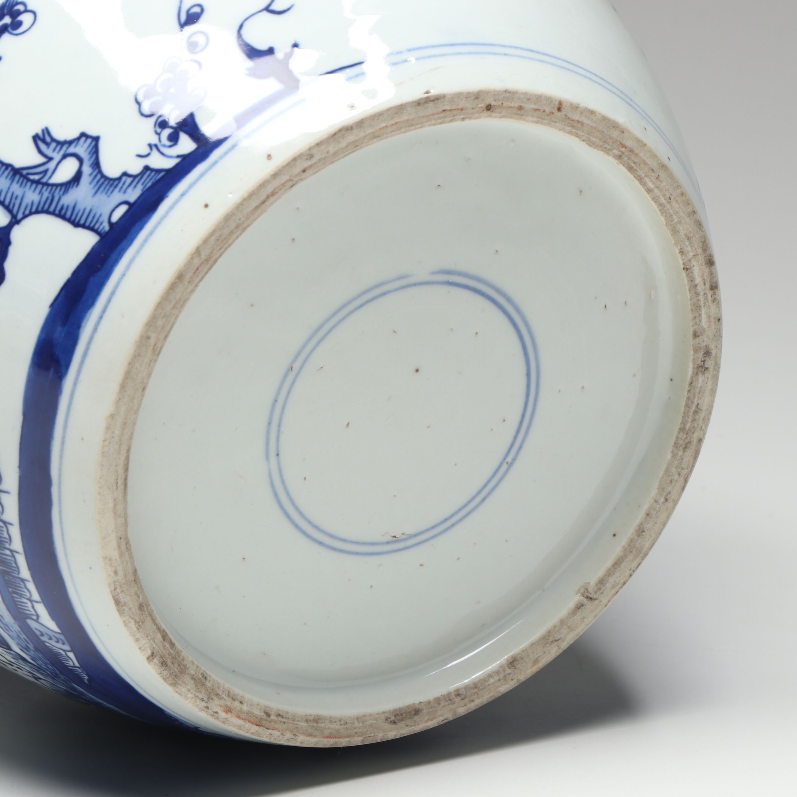 Chinese Blue and White Porcelain Ginger Jar