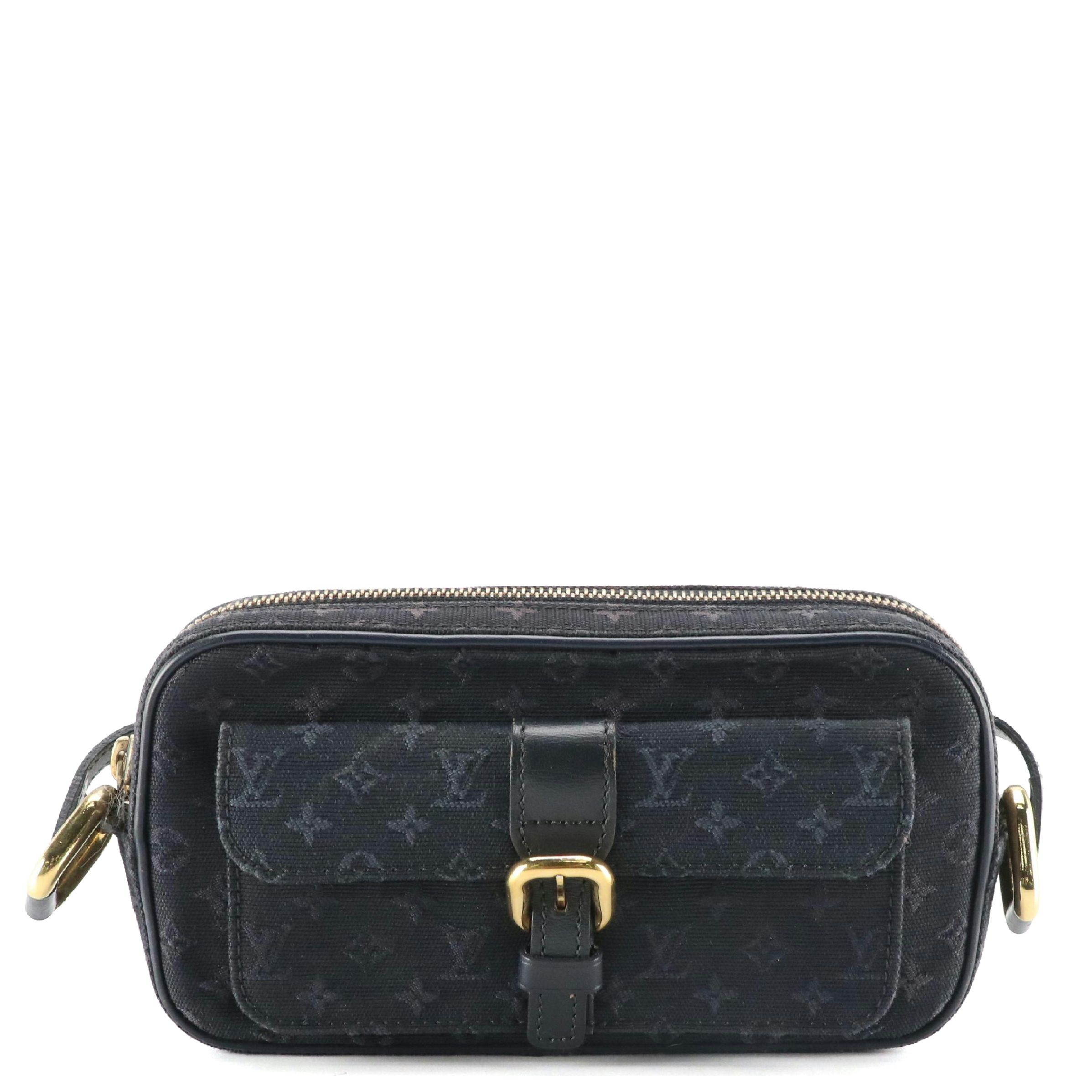 Louis Vuitton Juliette Crossbody in Navy Monogram Mini Lin Canvas and Leather