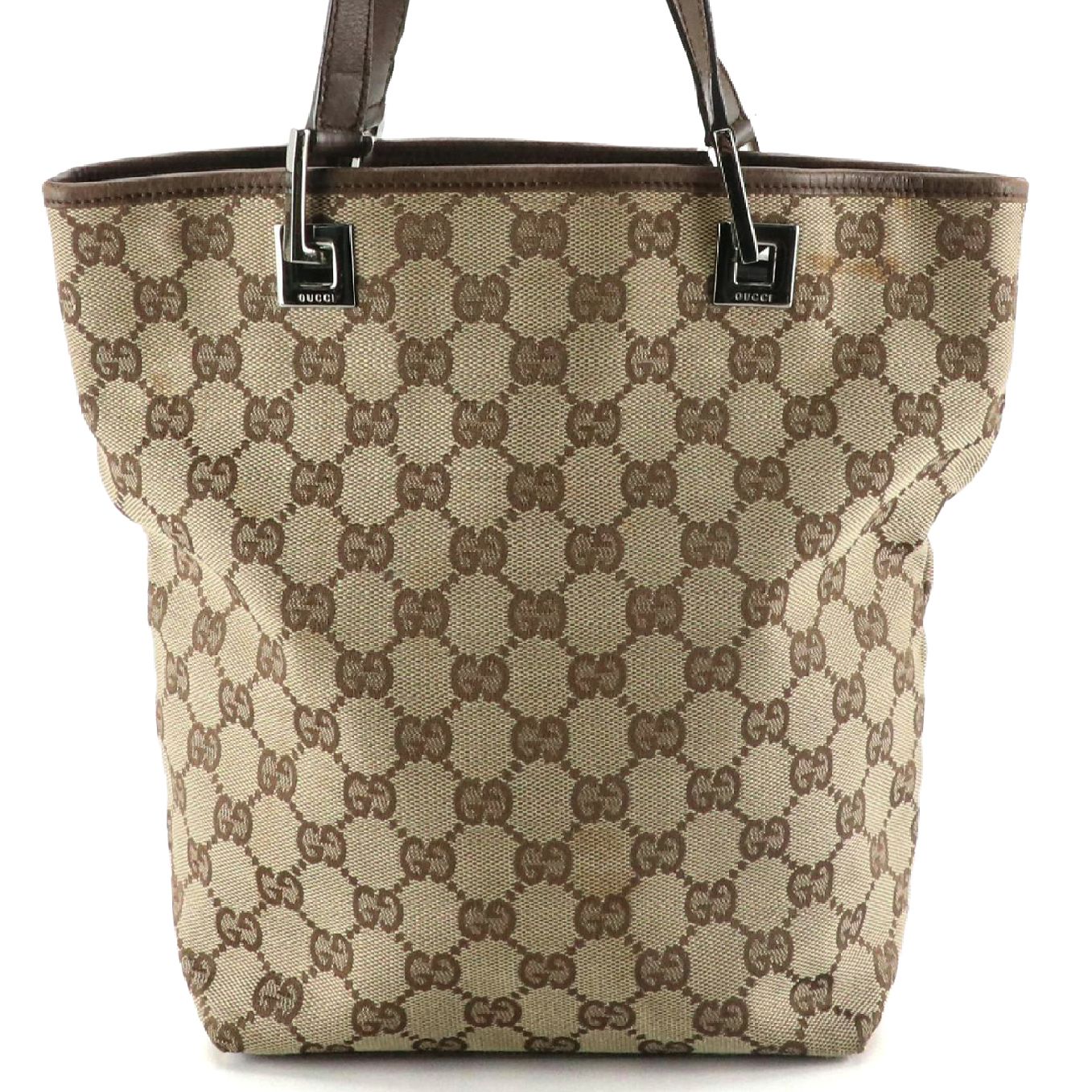 Gucci GG Canvas and Leather Tote