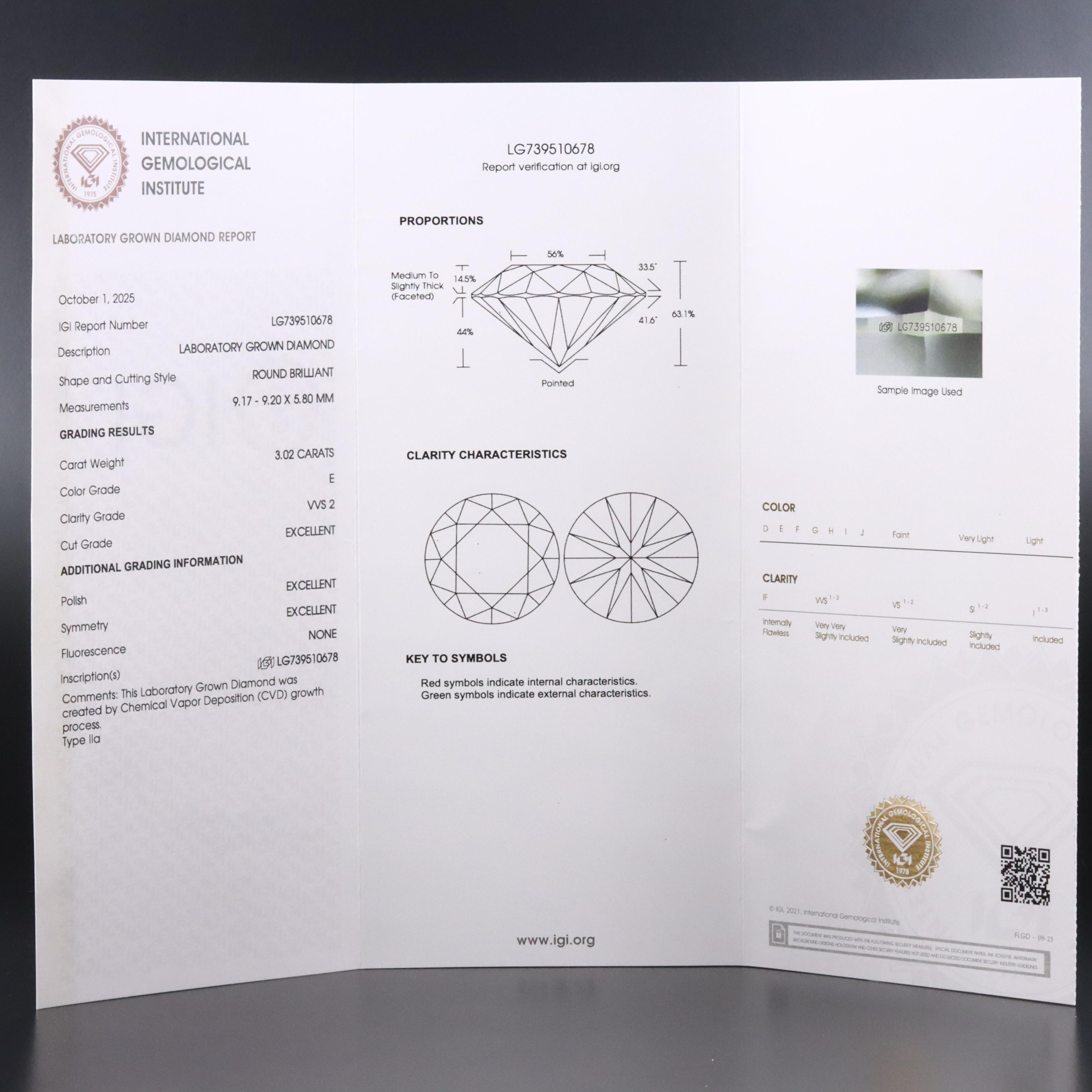 14K 6.04 CTW Lab Grown Diamond Stud Earrings with IGI Reports