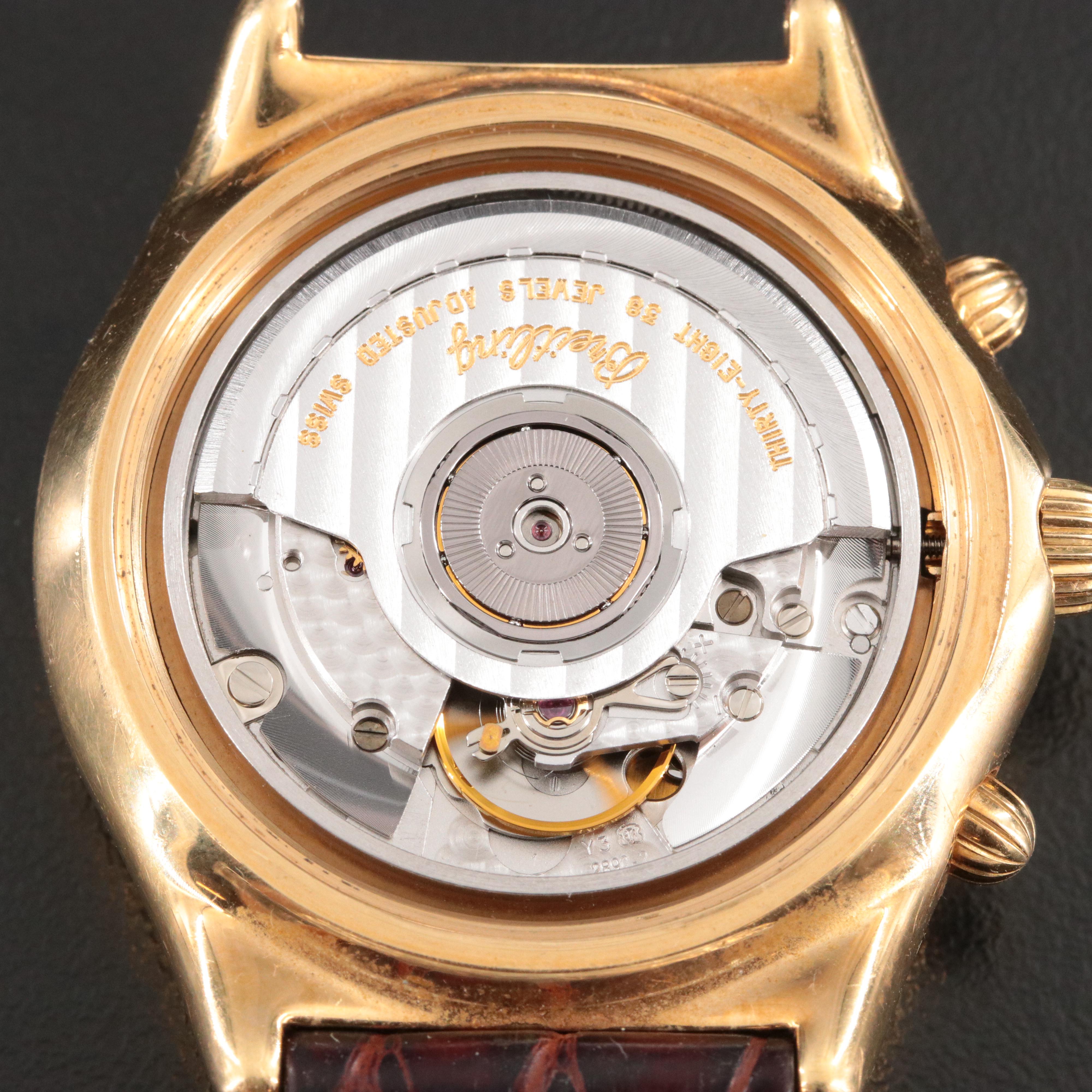 18K Breitling Chrono Cockpit Automatic Watch