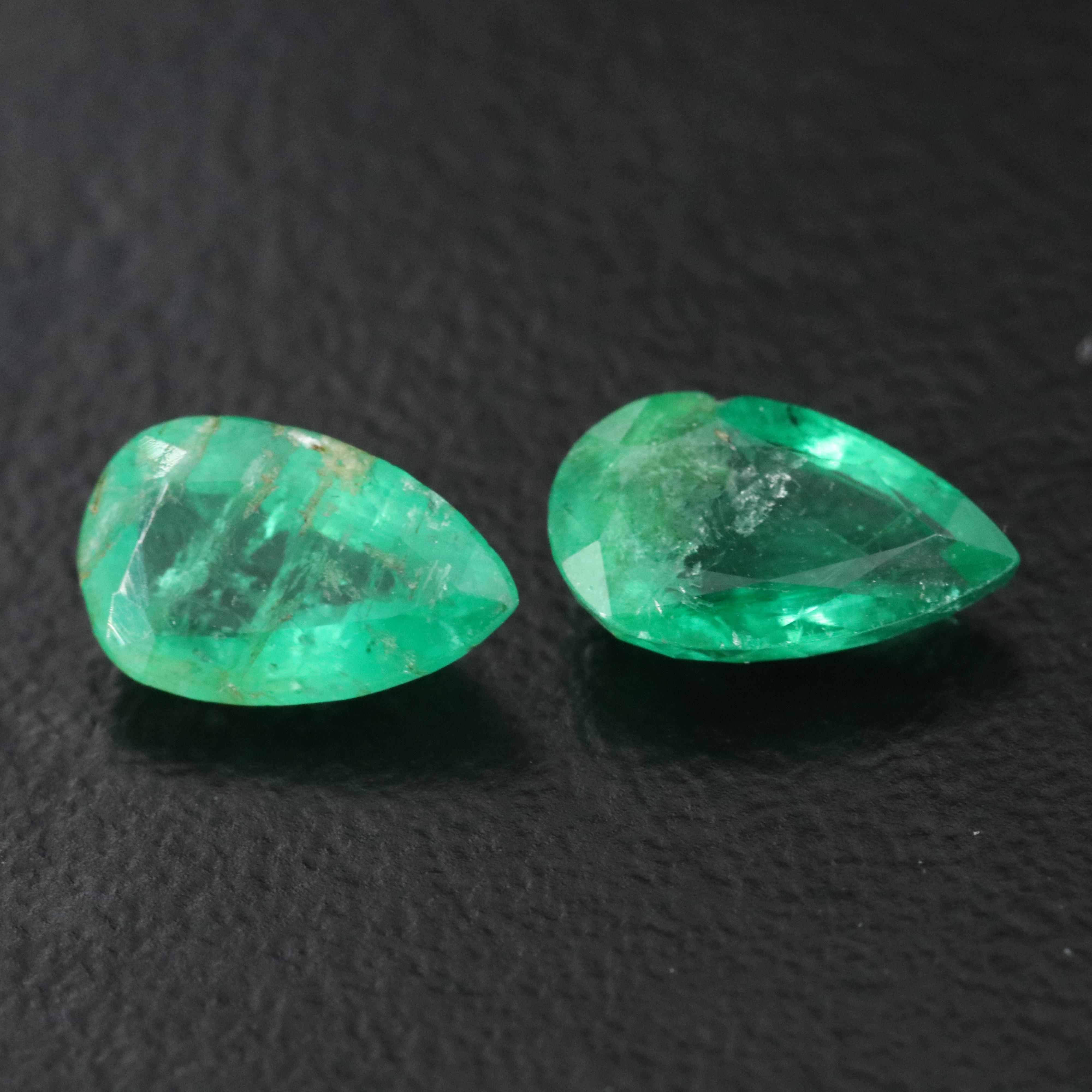 Loose 1.63 CTW Emerald Pair