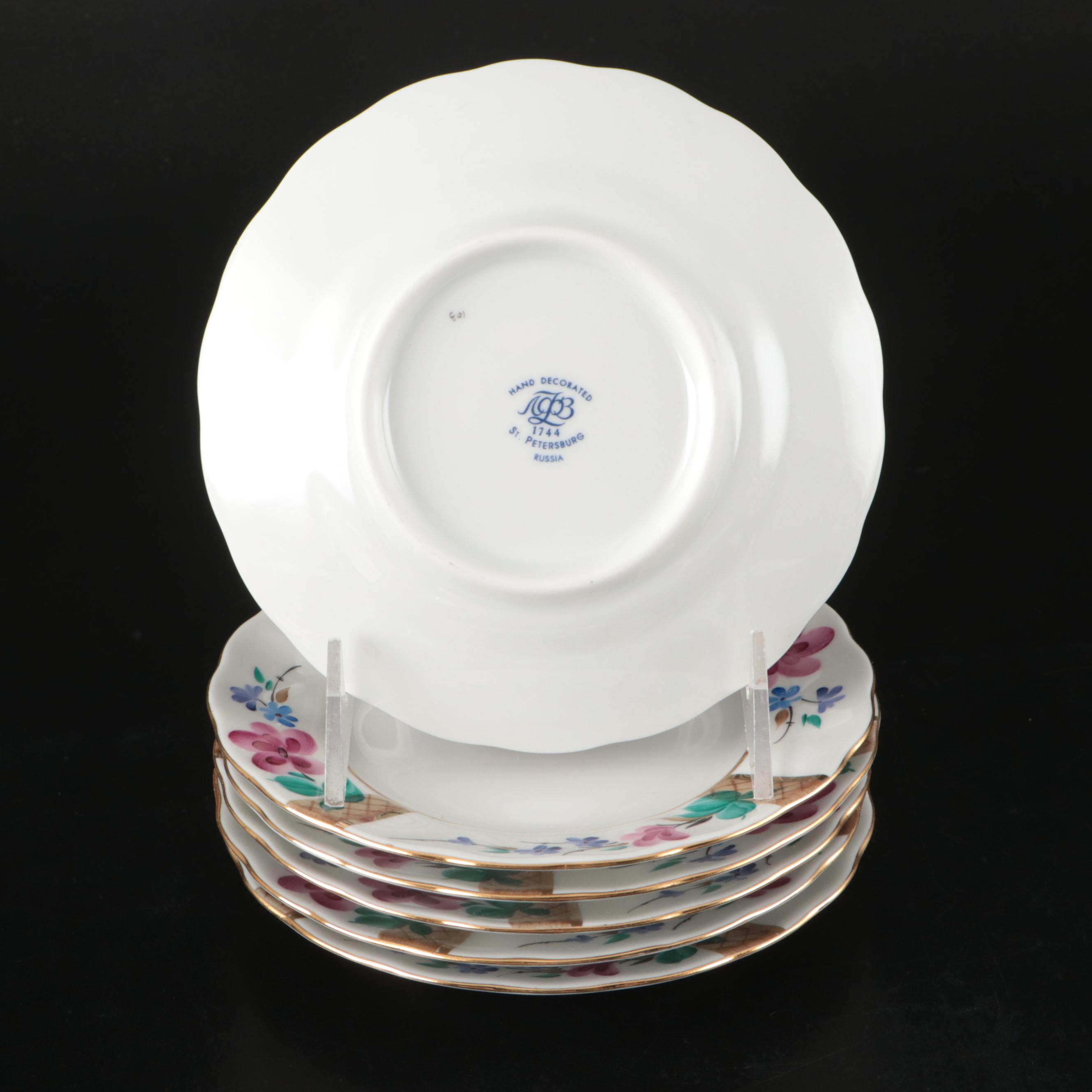 Lomonosov "Antique Rose" Porcelain Tea Service