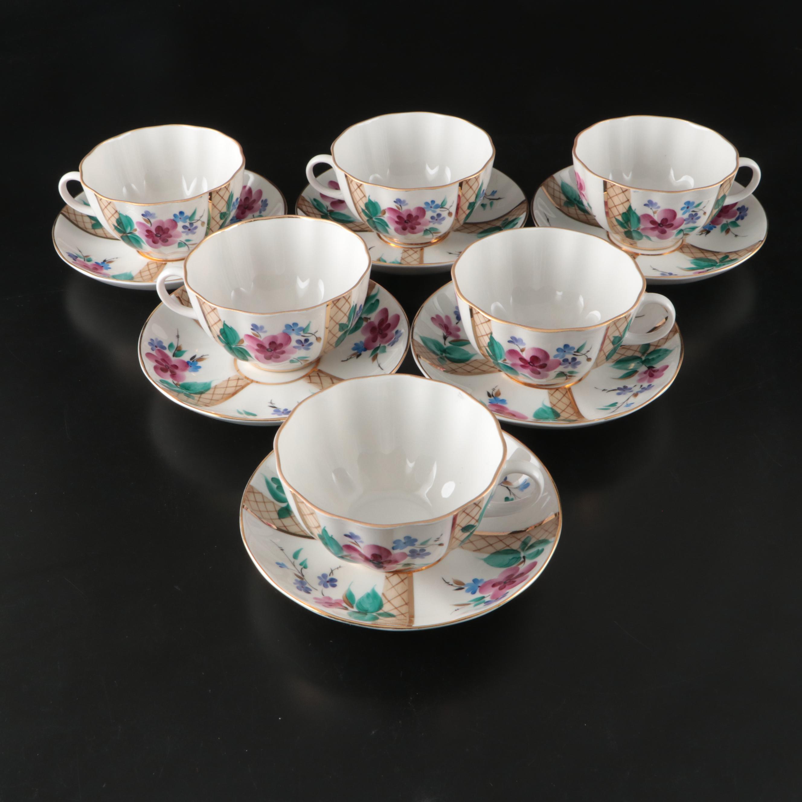 Lomonosov "Antique Rose" Porcelain Tea Service