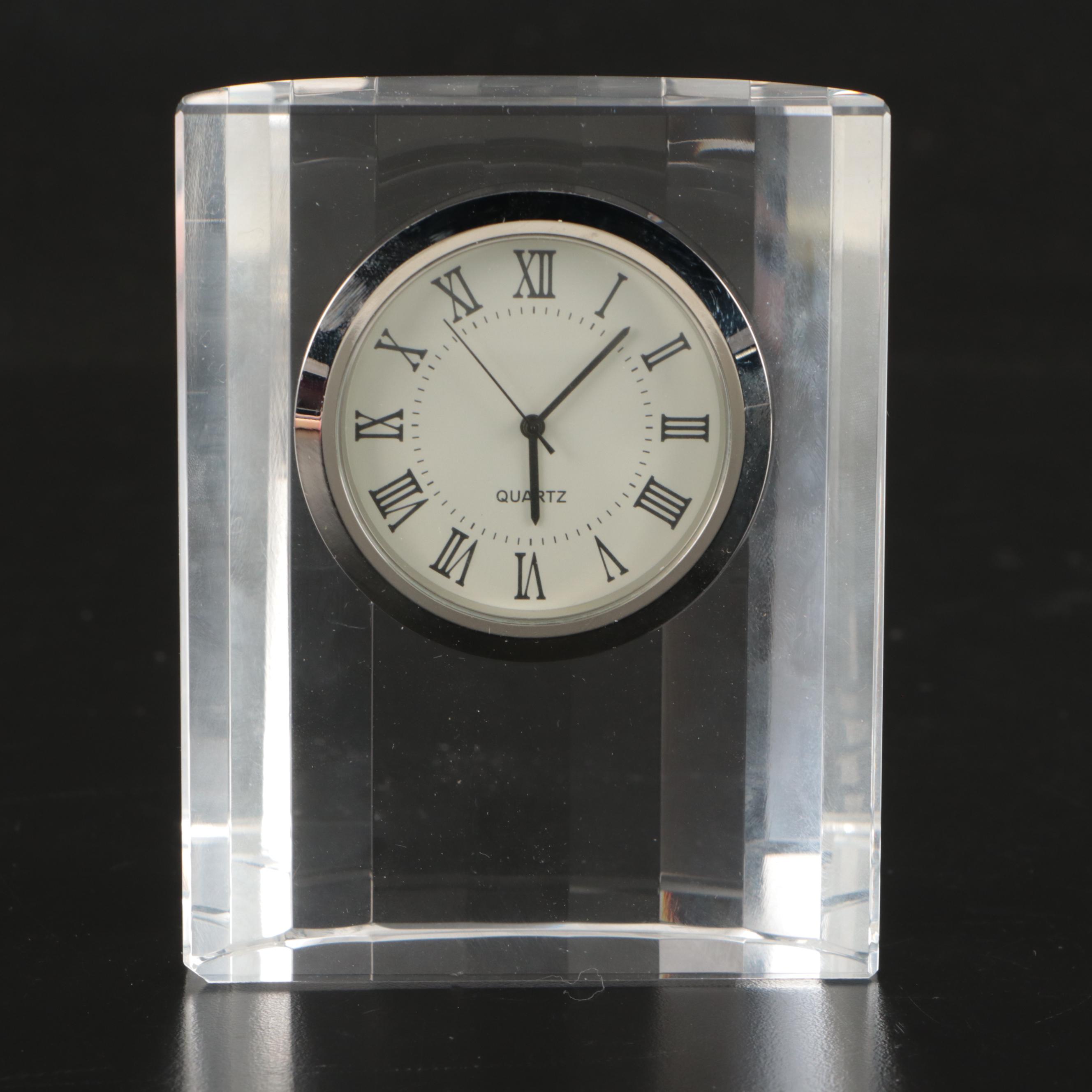 Crystal Quartz Operated Desk Clock
