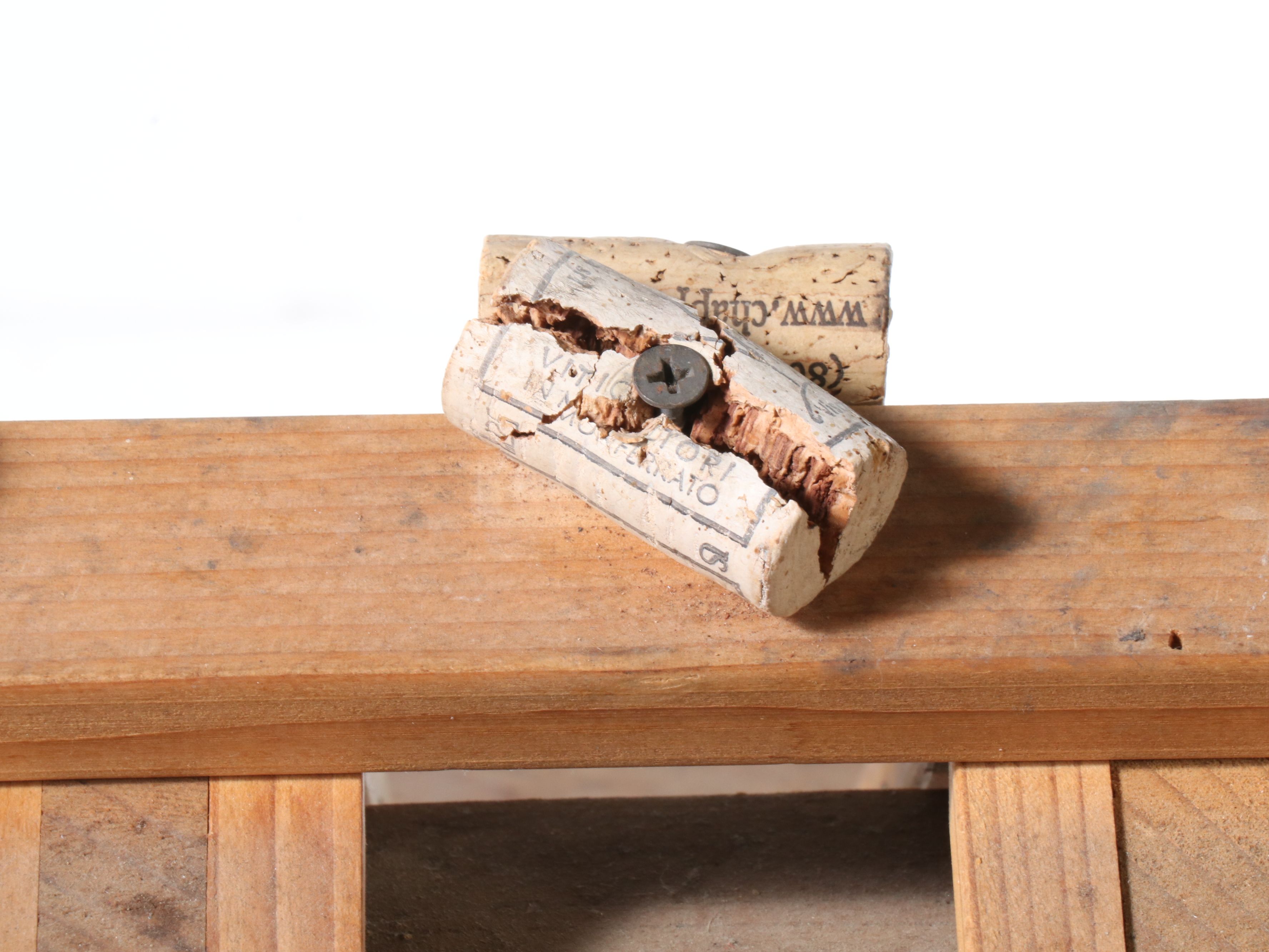 Wood Two-Sided Wine Display Rack