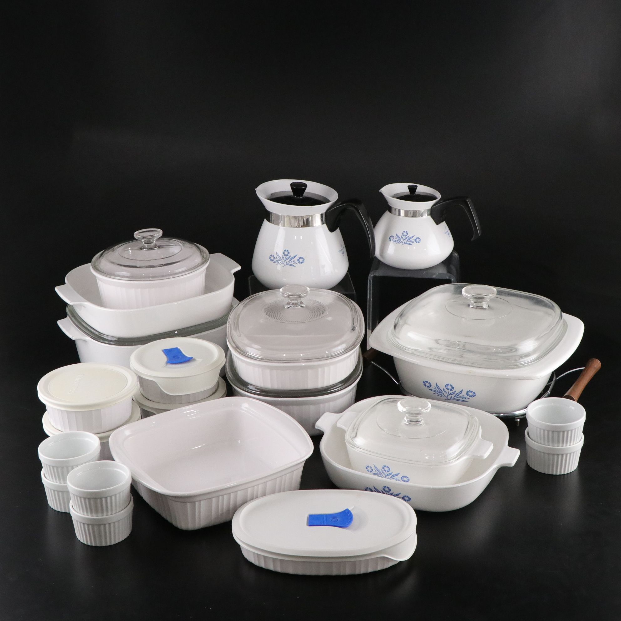 Corning "French White" and "Blue Cornflower" and Other Cookware
