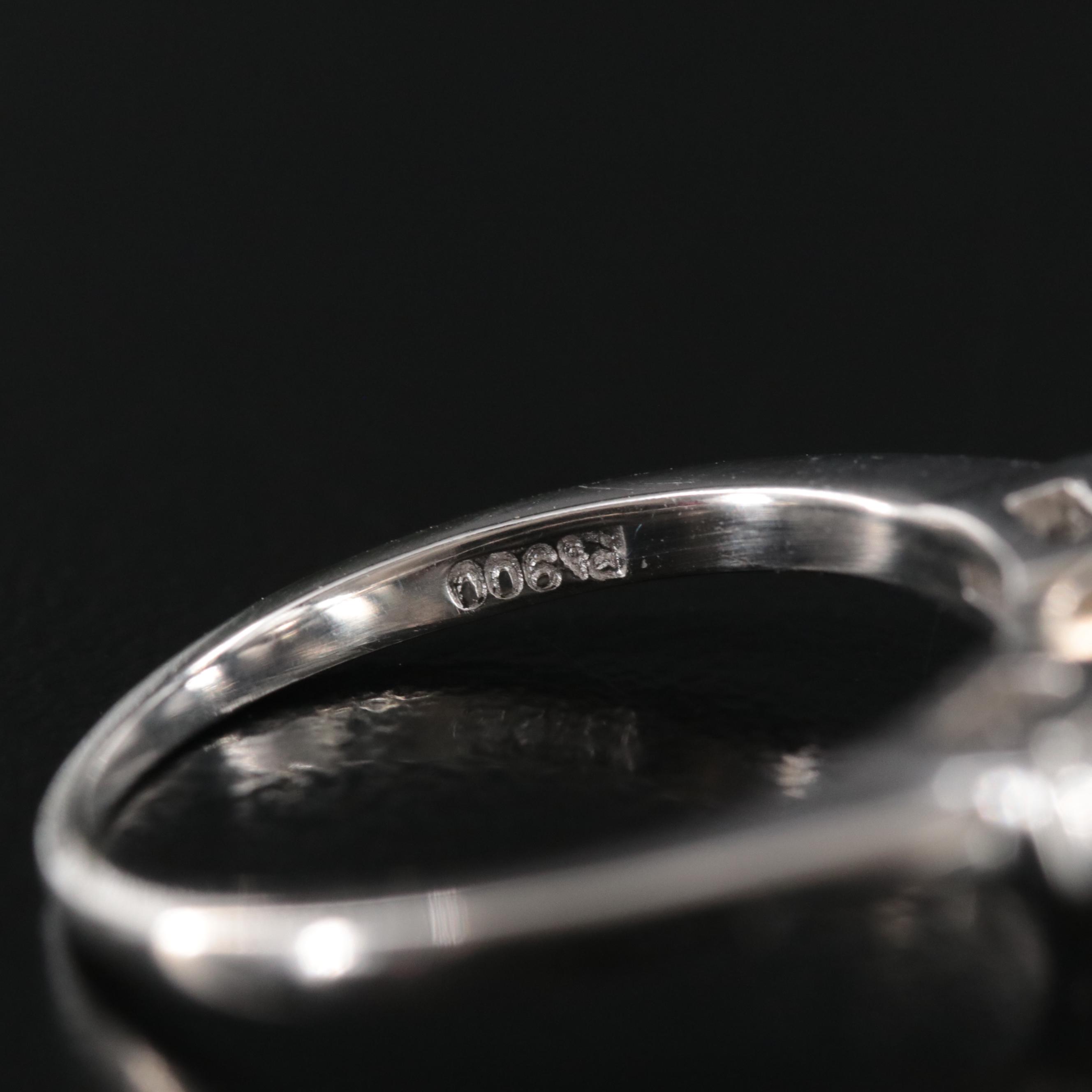 Platinum 2.73 CTW Diamond Ring with GIA Report and Natural Fancy Center