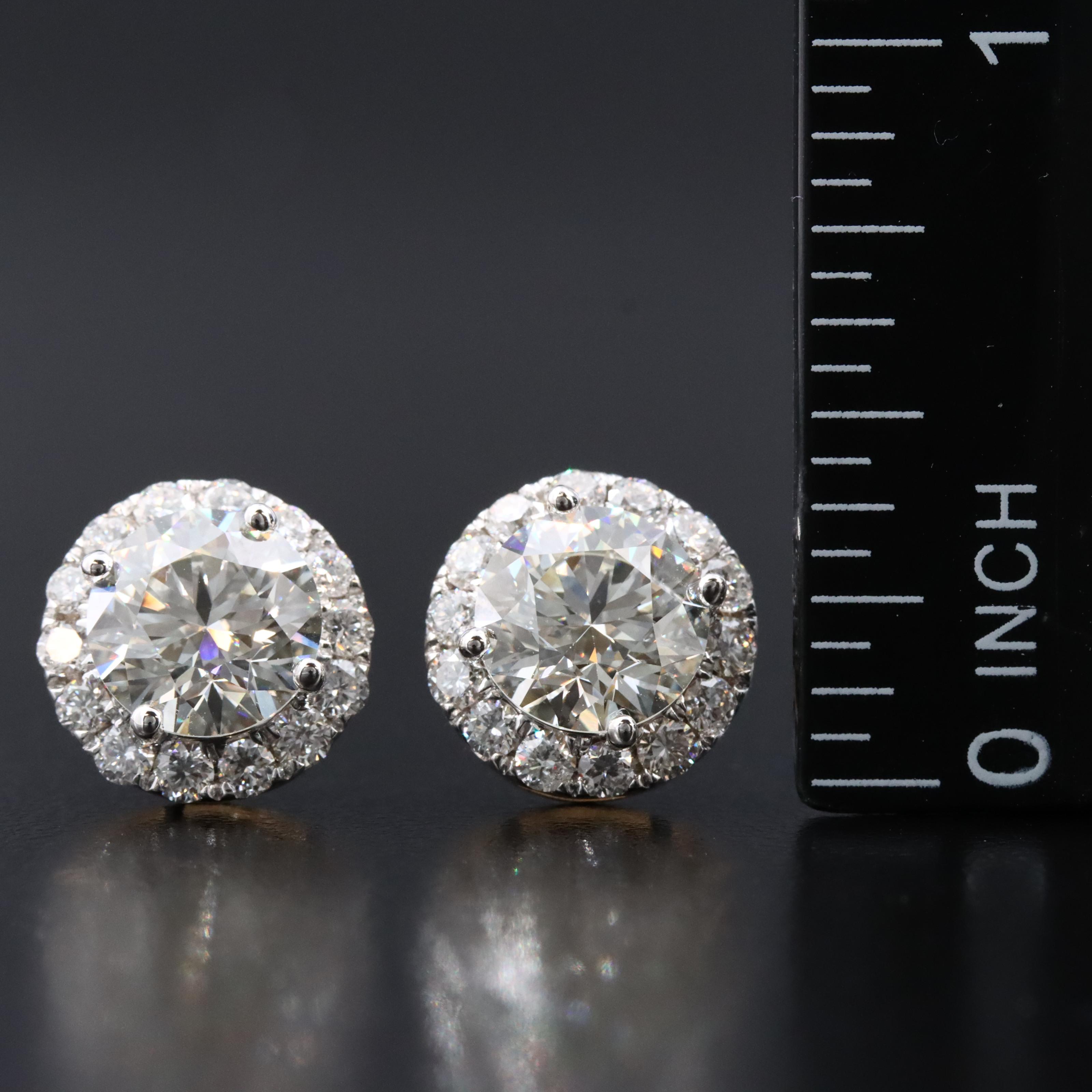 14K 4.84 CTW Lab Grown Diamond Earrings