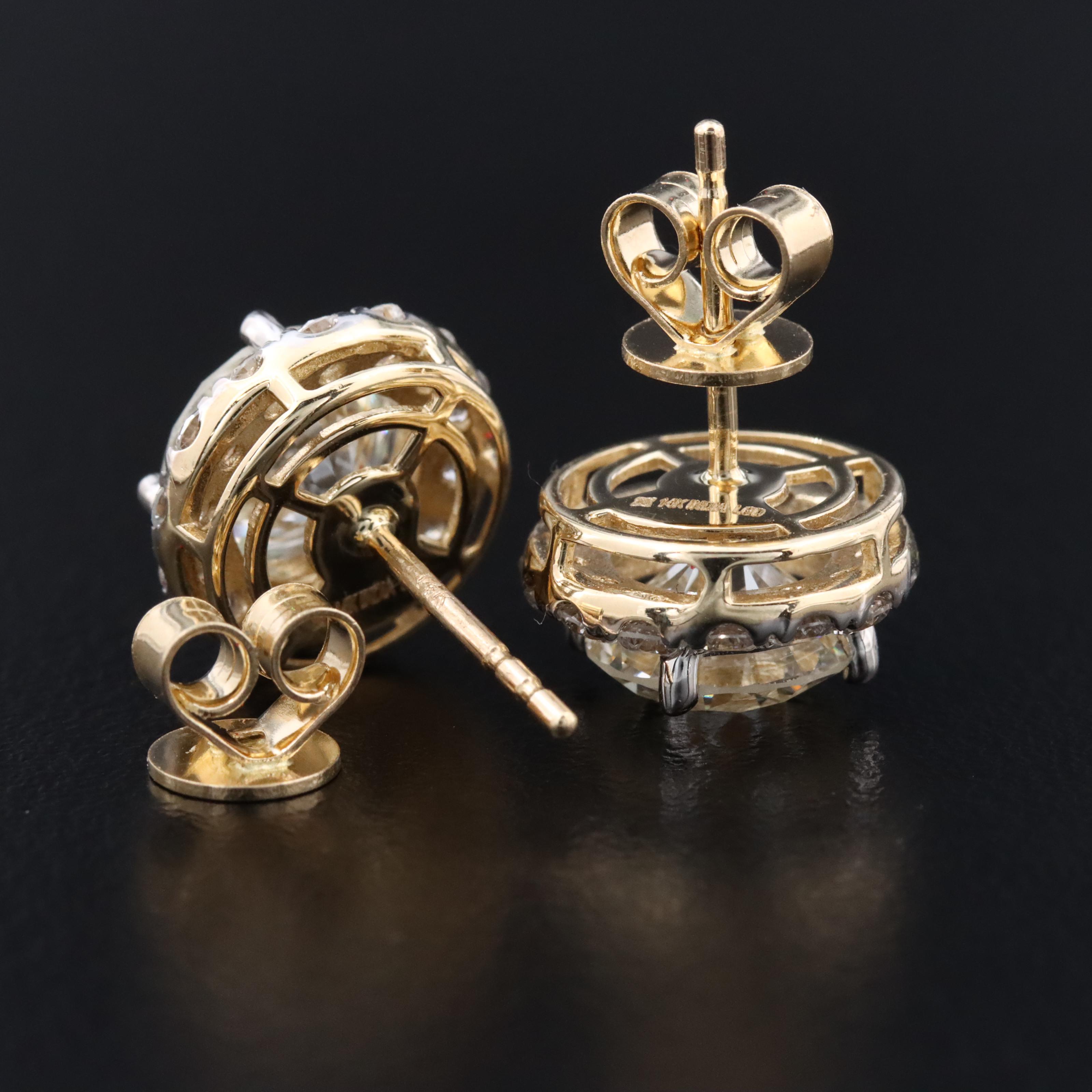 14K 4.84 CTW Lab Grown Diamond Earrings