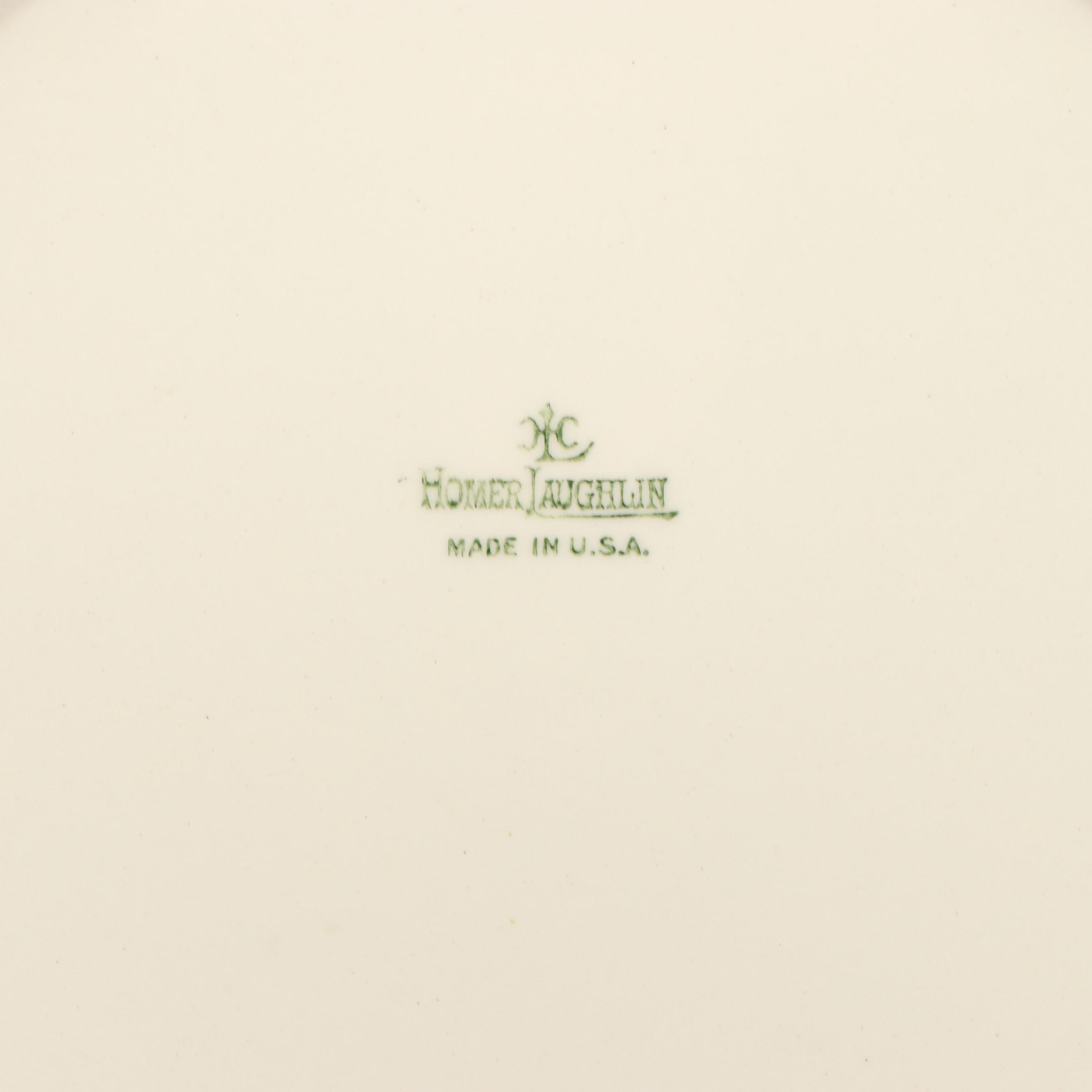 Salem "Aristocrat Maroon" and "Cobalt Blue" Gilt Edge Plates, Mid-20th Century