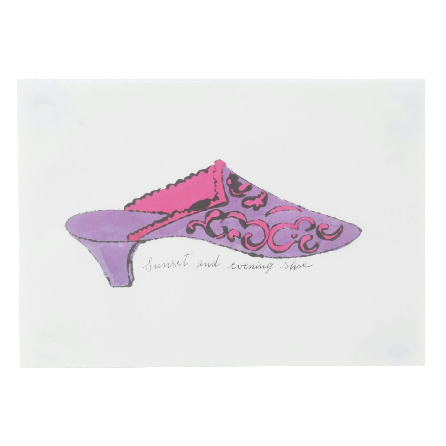 Offset Lithograph after Andy Warhol "Sunset and Evening Shoe"