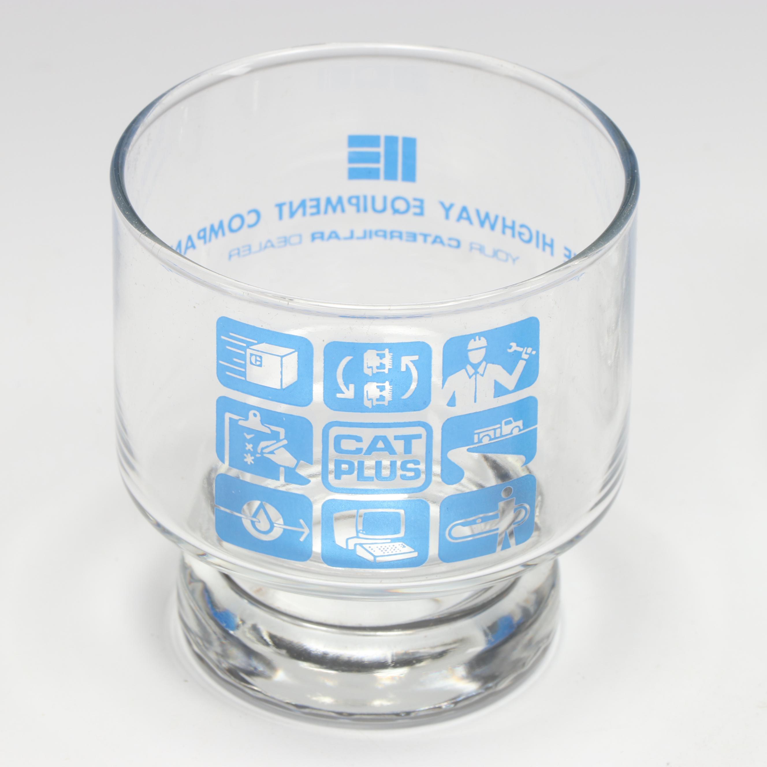 Caterpillar Equipment "Spirit of '76" Tray with Company Glass Tumblers
