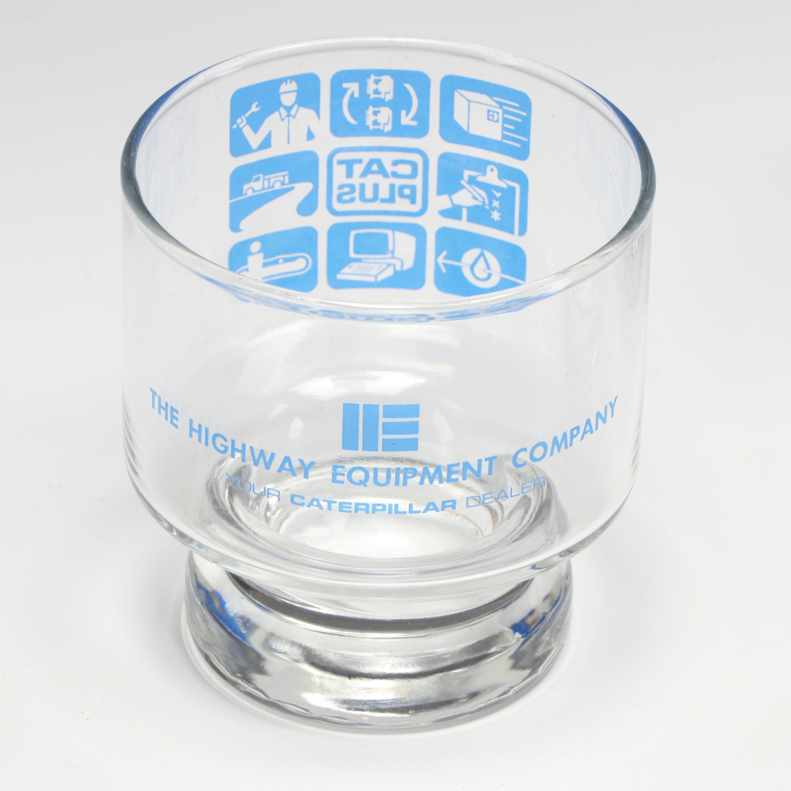 Caterpillar Equipment "Spirit of '76" Tray with Company Glass Tumblers