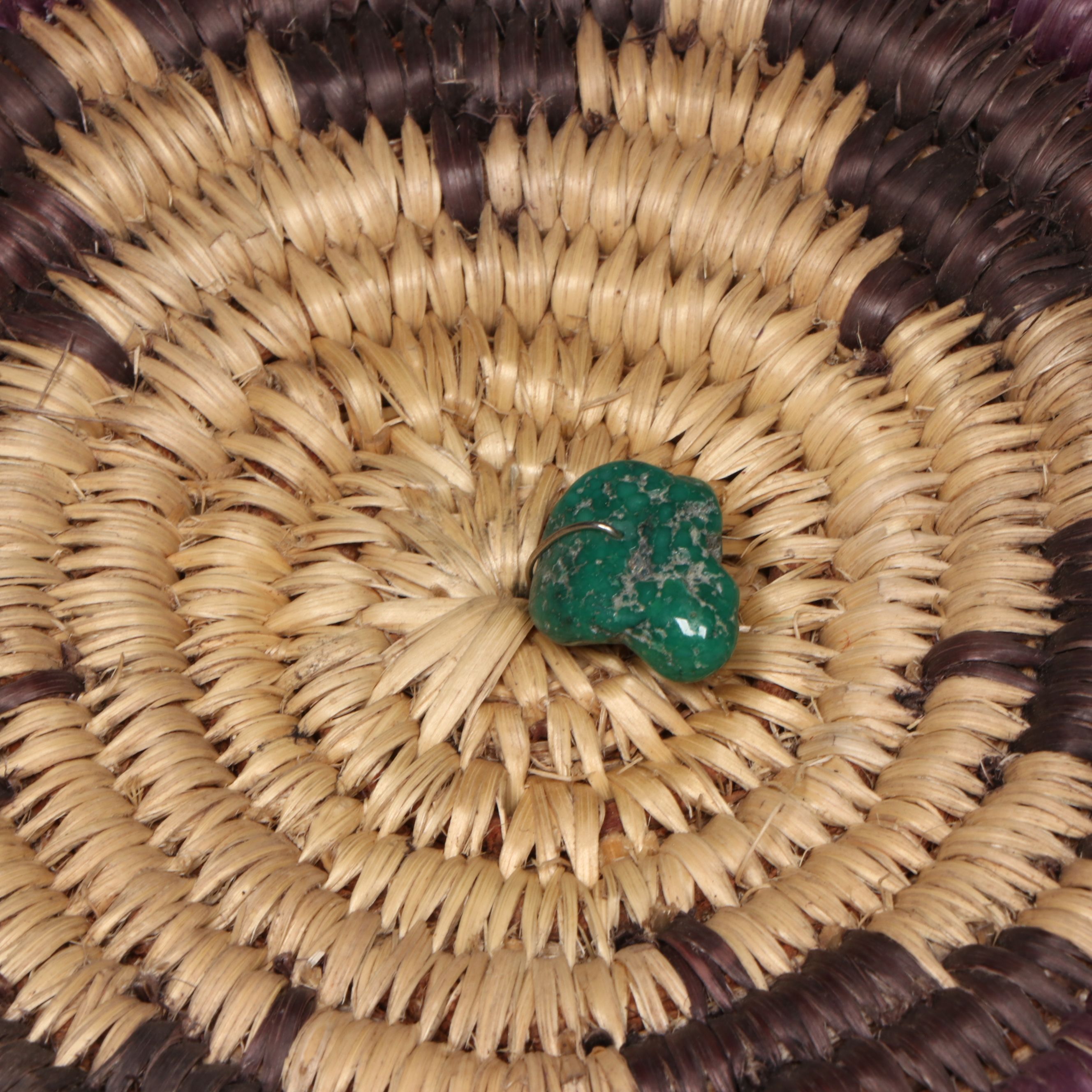 Lena Nakai Thunderbird Vessel with Other Diné (Navajo) Sumac Wedding Basket