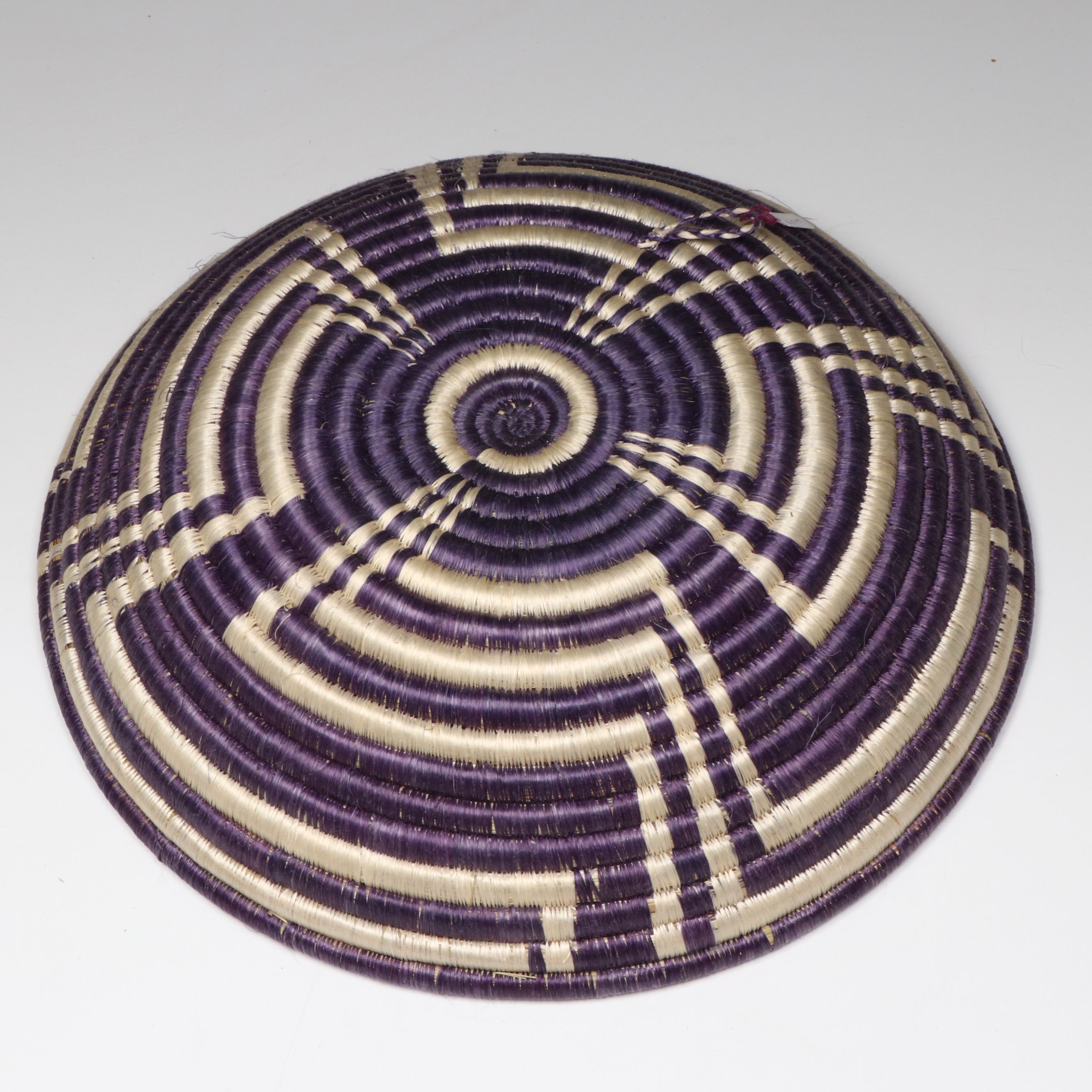 Rwandan Handwoven Sisal and Sweetgrass Fiber Representational Baskets