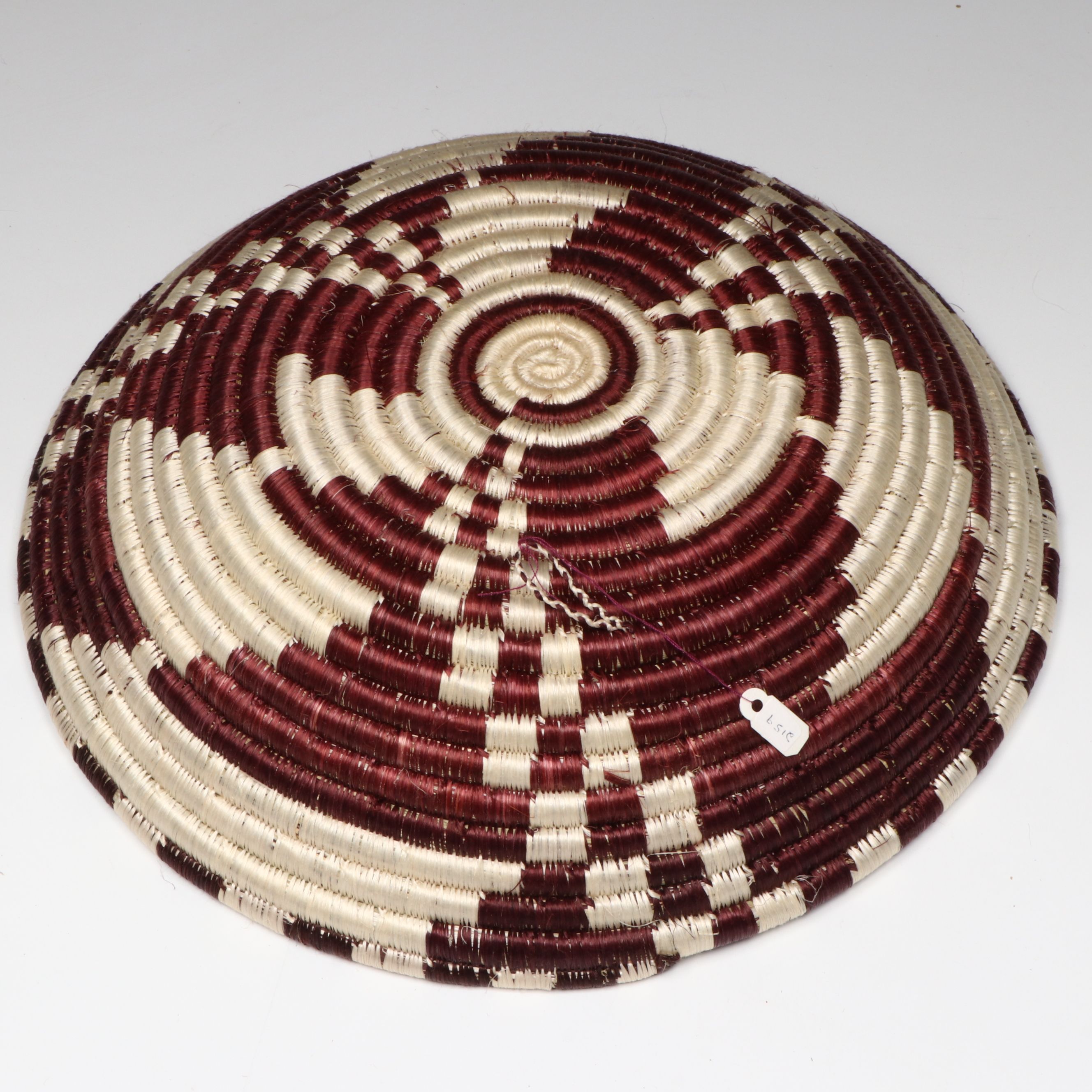 Rwandan Handwoven Sisal and Sweetgrass Fiber Representational Baskets