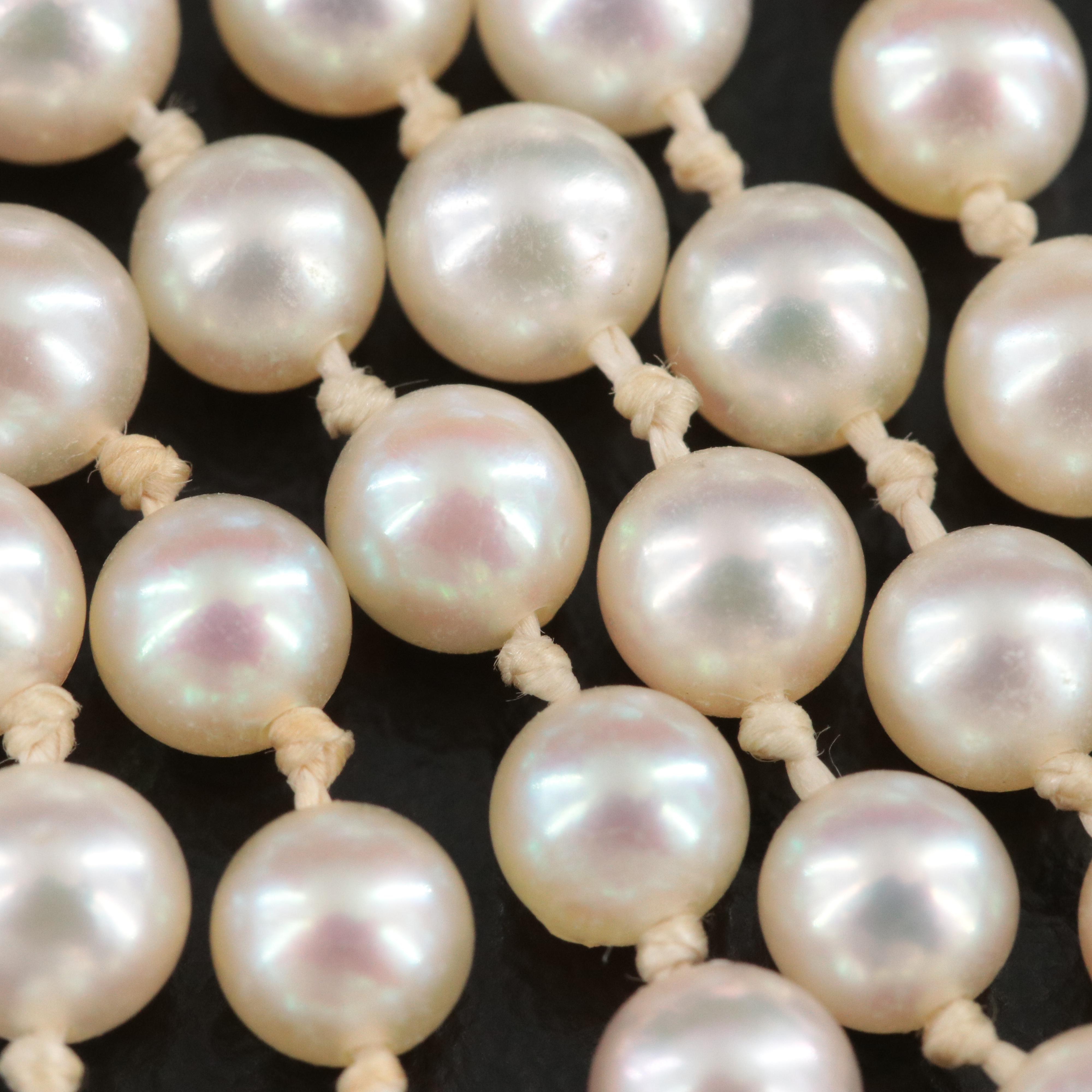 Pearl Necklace with 14K Clasp