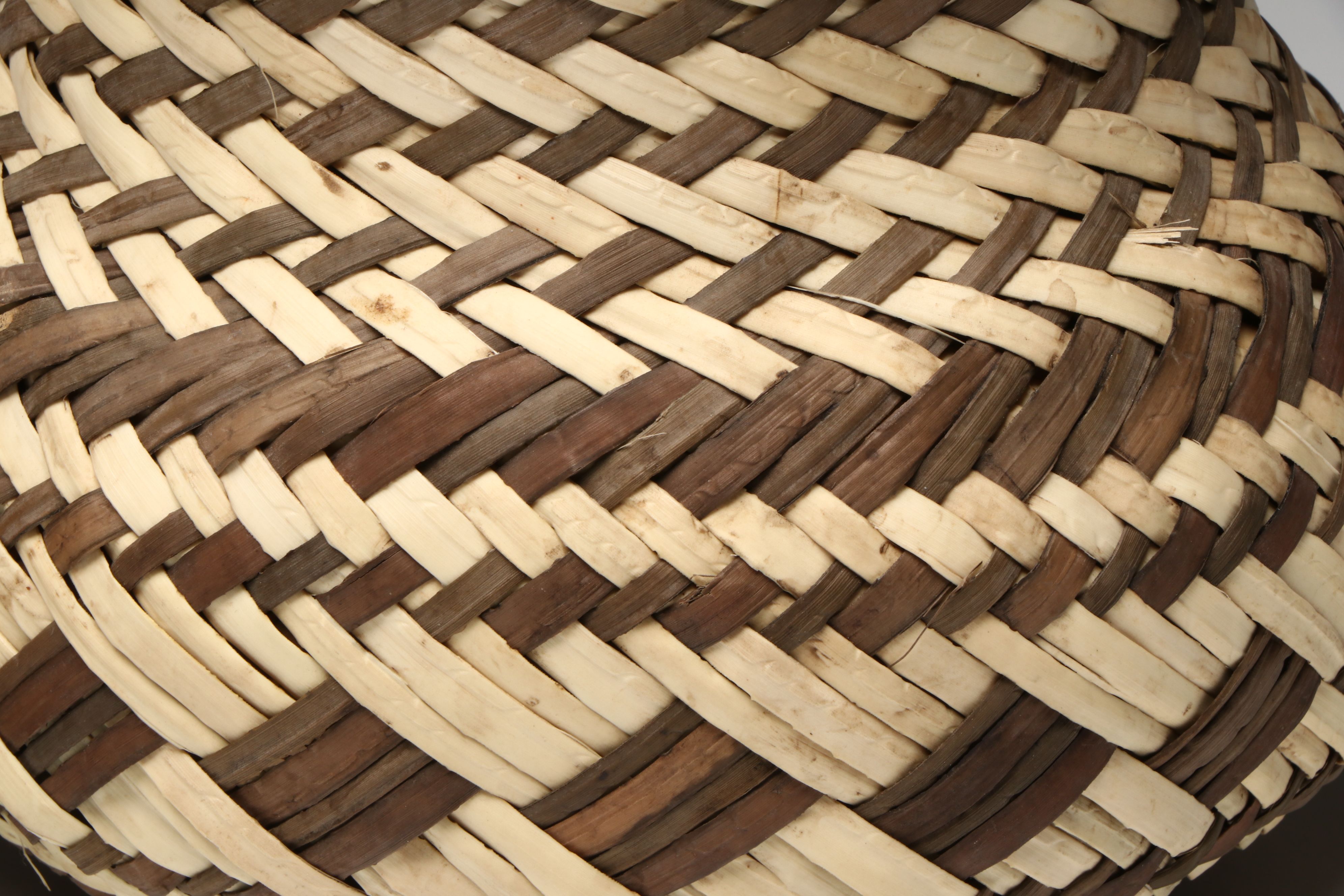 Mexican Double Weave Pine Needle and Sotol Tarahumara Baskets