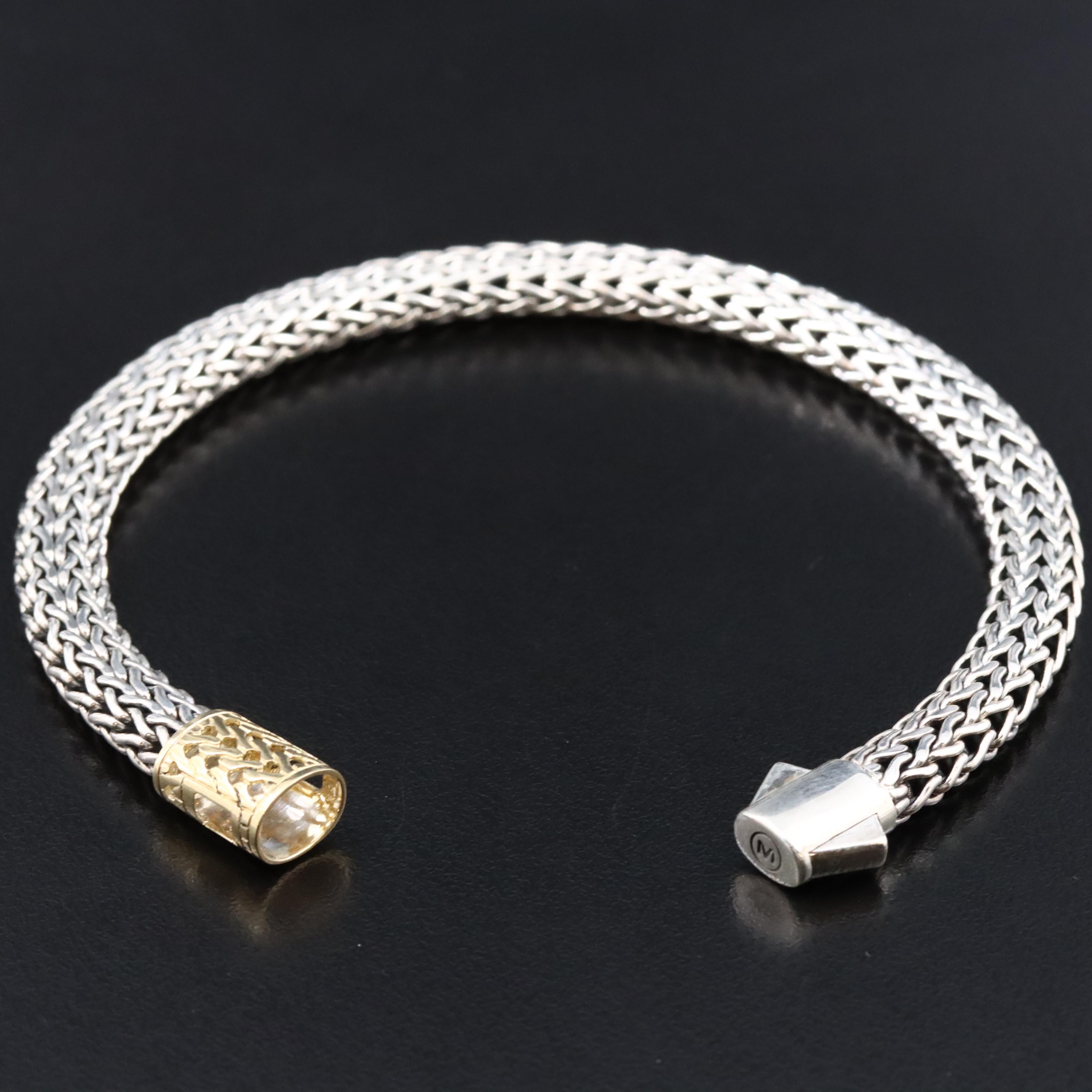 John Hardy Sterling Classic Chain Bracelet with 18K Clasp