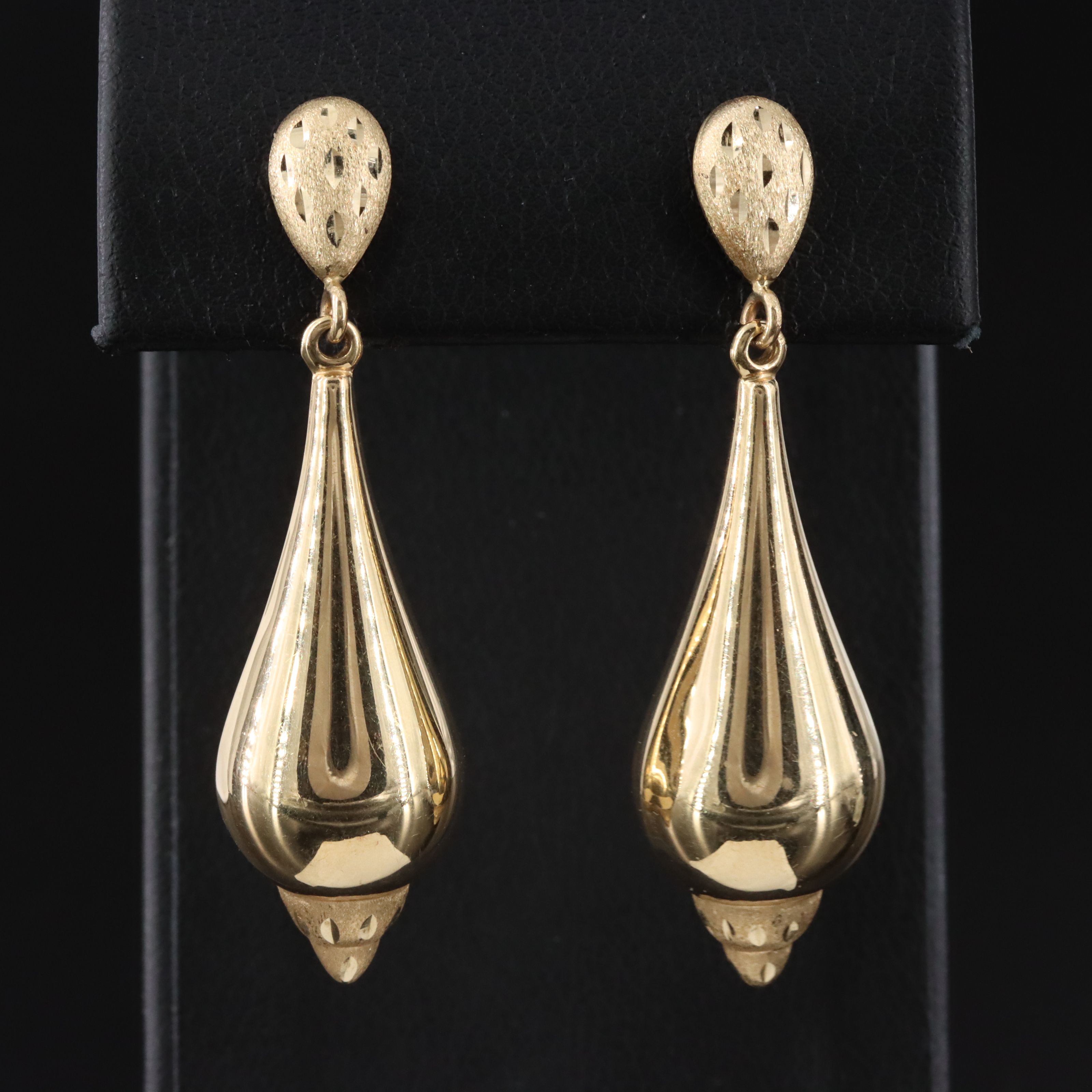 14K Pendulum Earrings