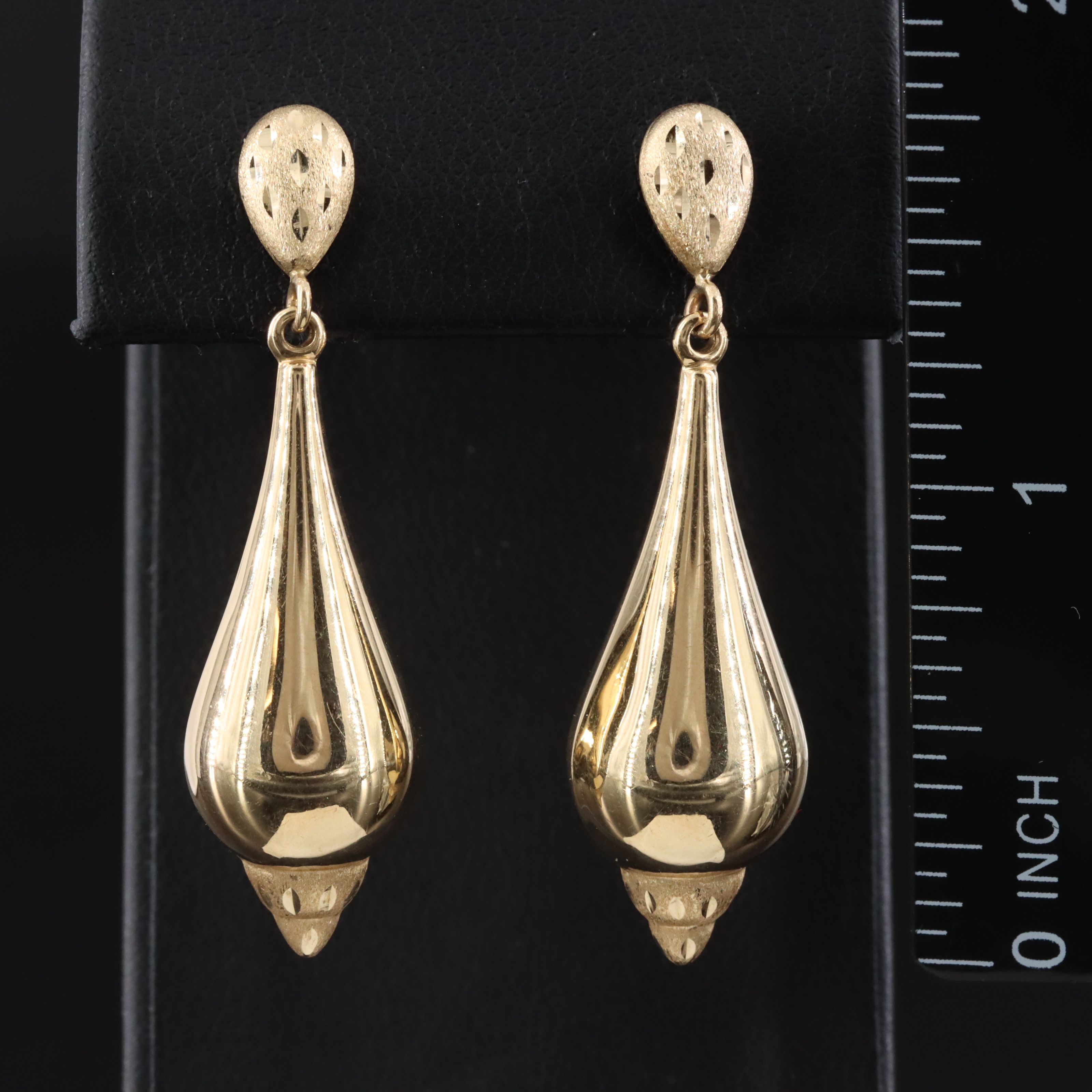 14K Pendulum Earrings