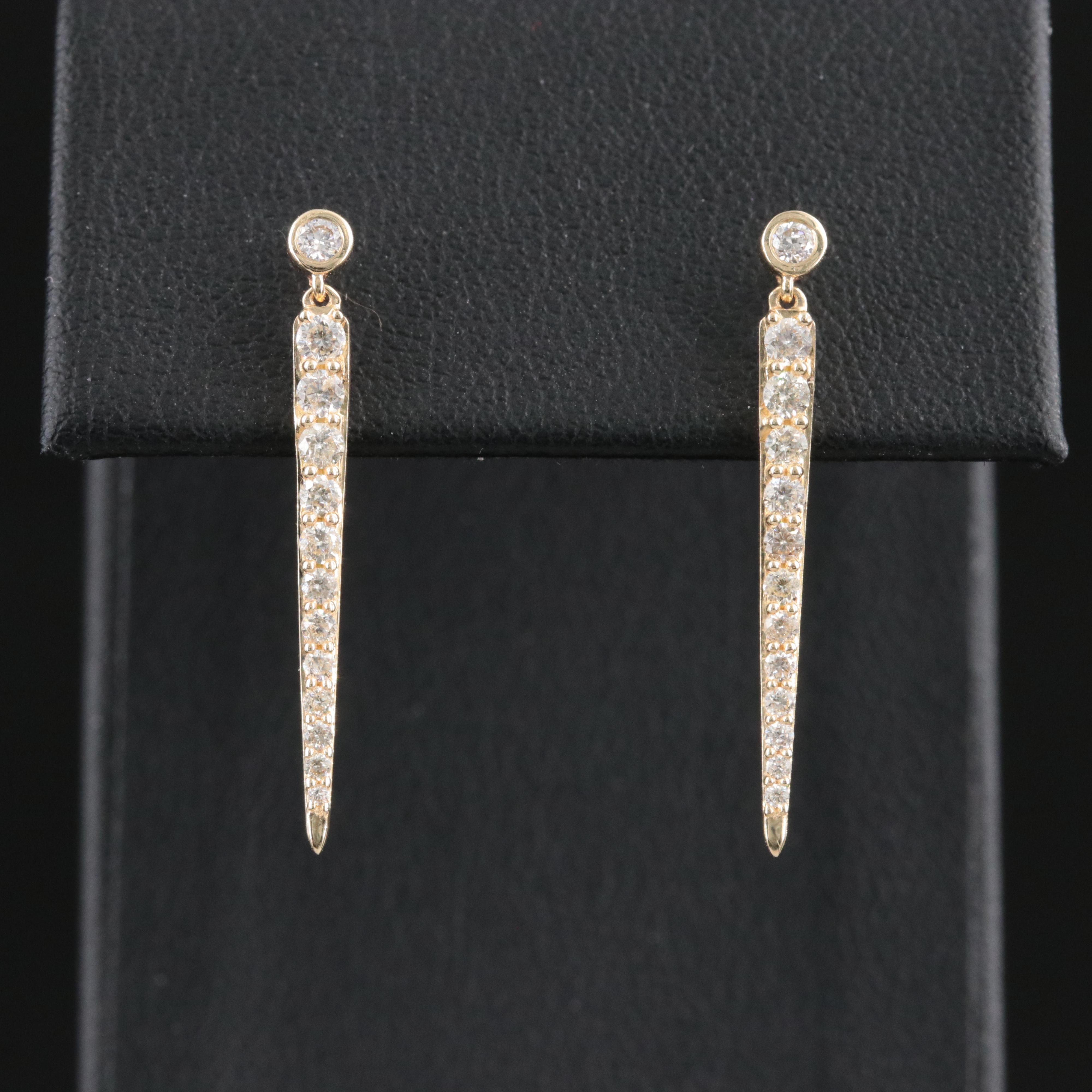 14K 0.44 CTW Diamond Drop Earrings