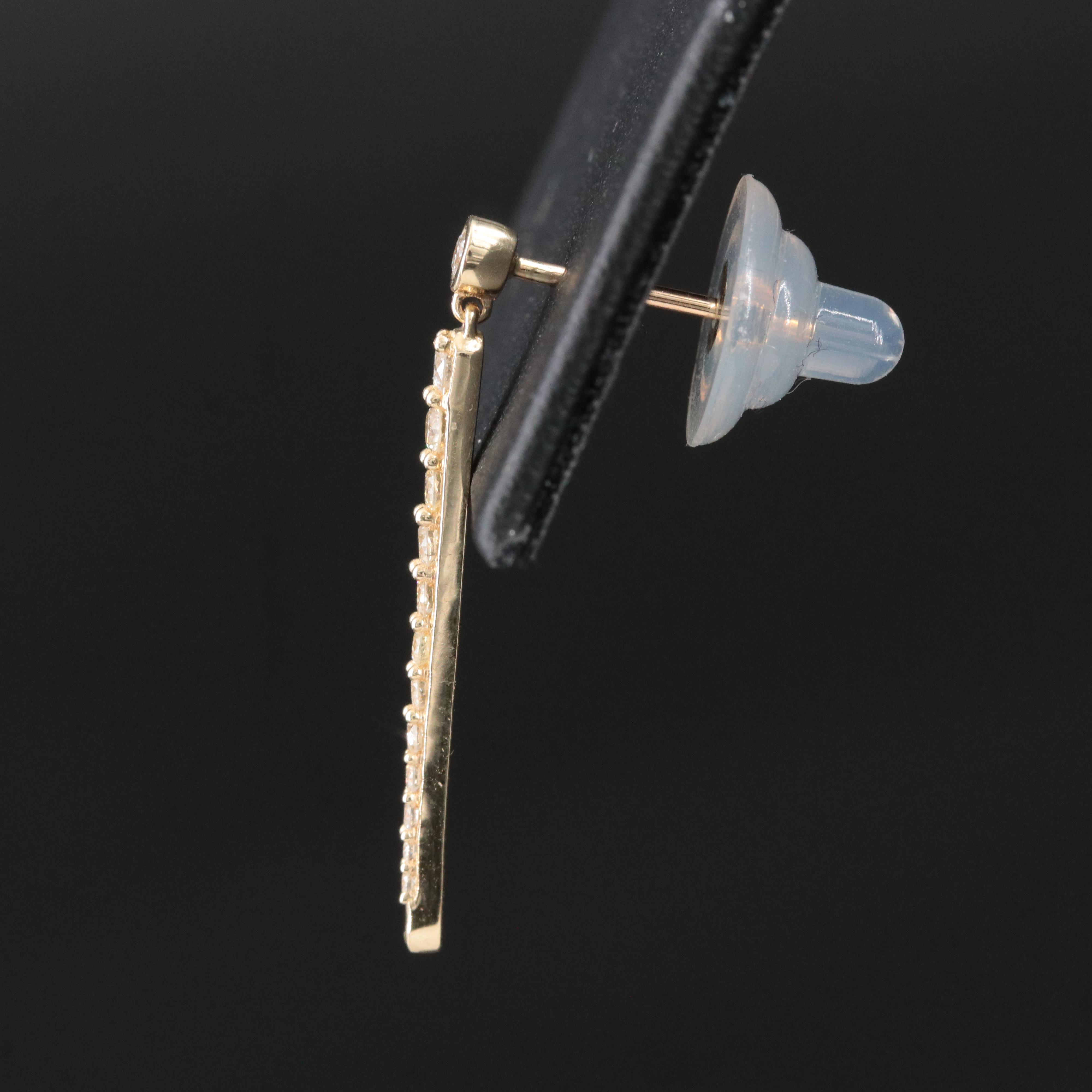 14K 0.44 CTW Diamond Drop Earrings