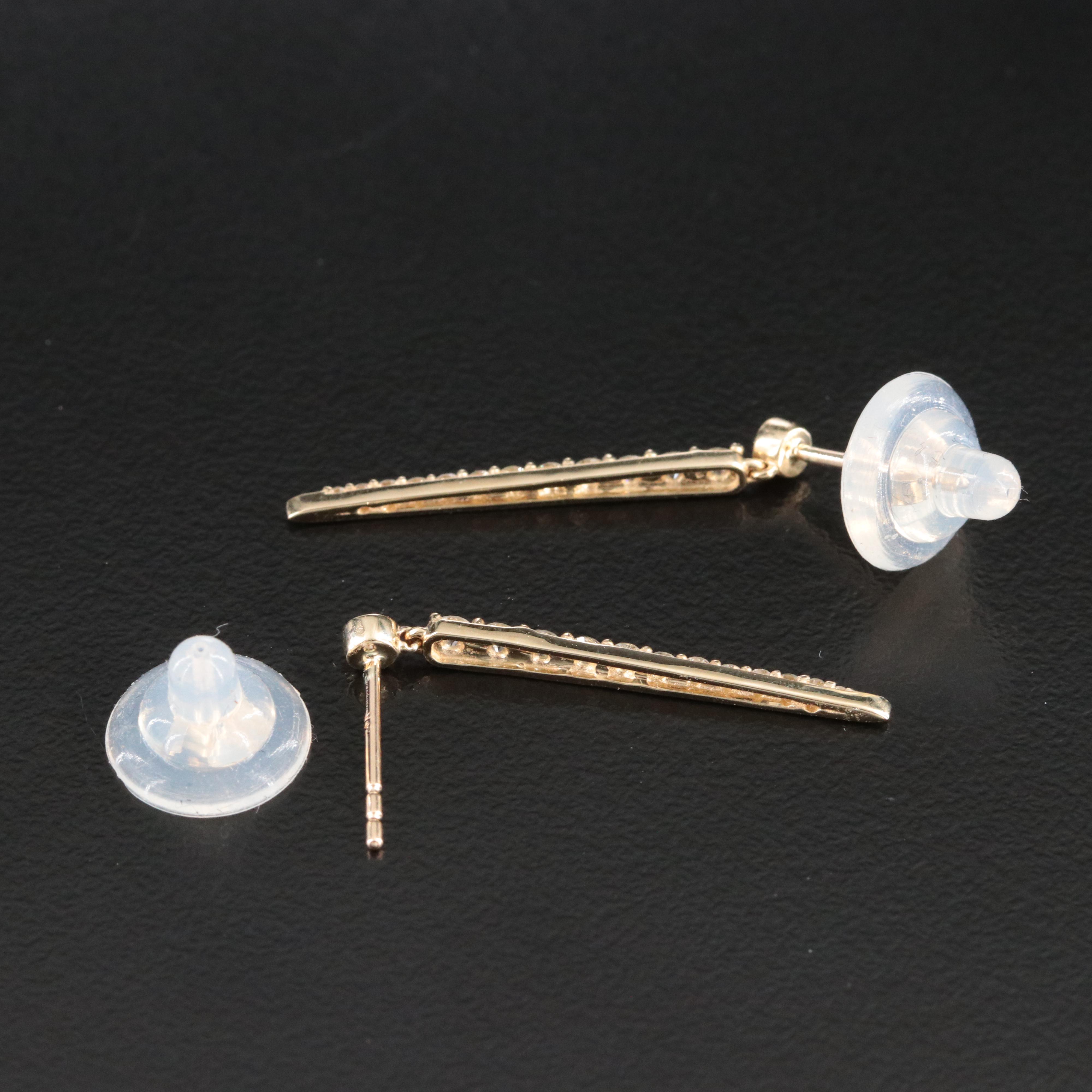 14K 0.44 CTW Diamond Drop Earrings