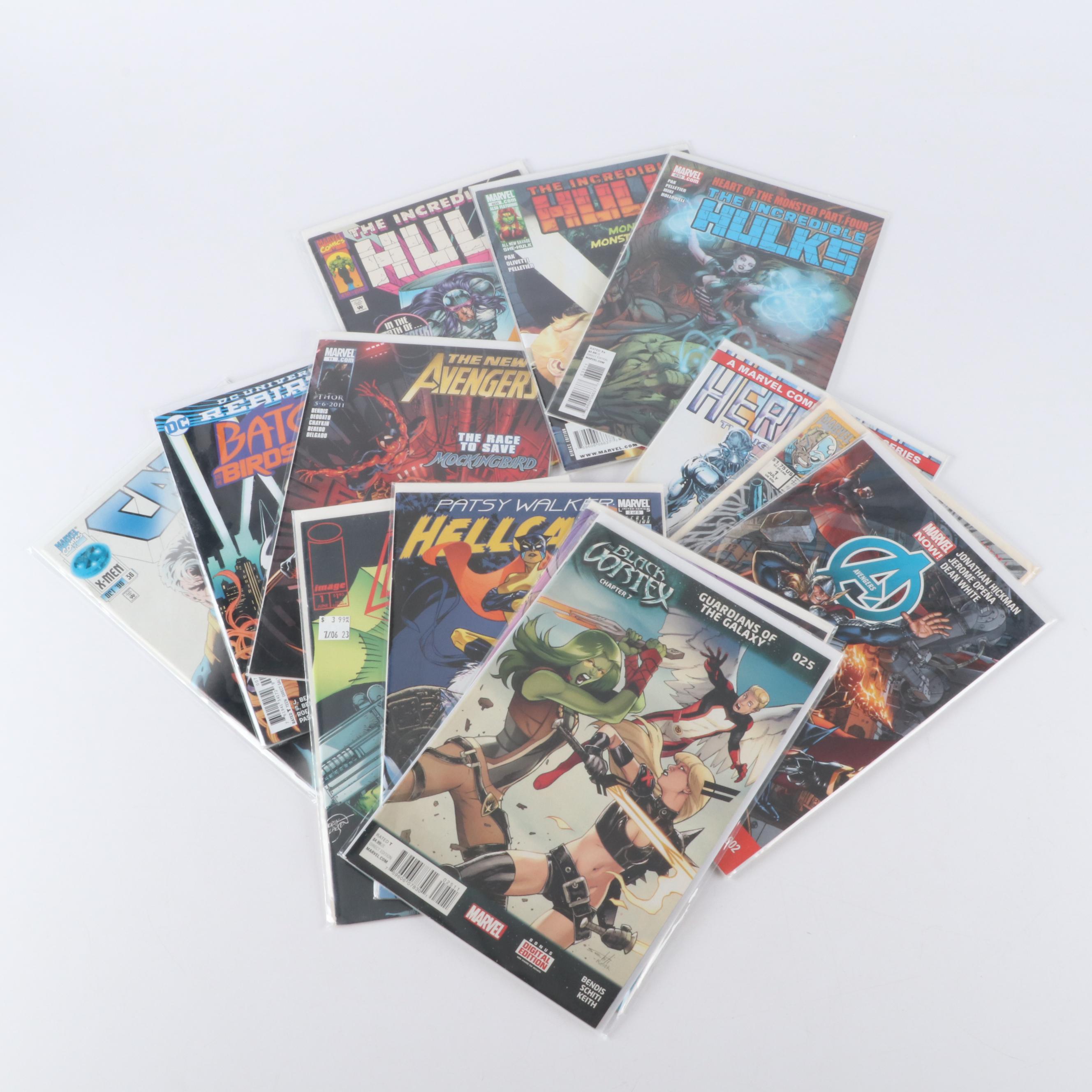 Seventy-Two Comic Books, Mainly Marvel, 1970s to 2010s