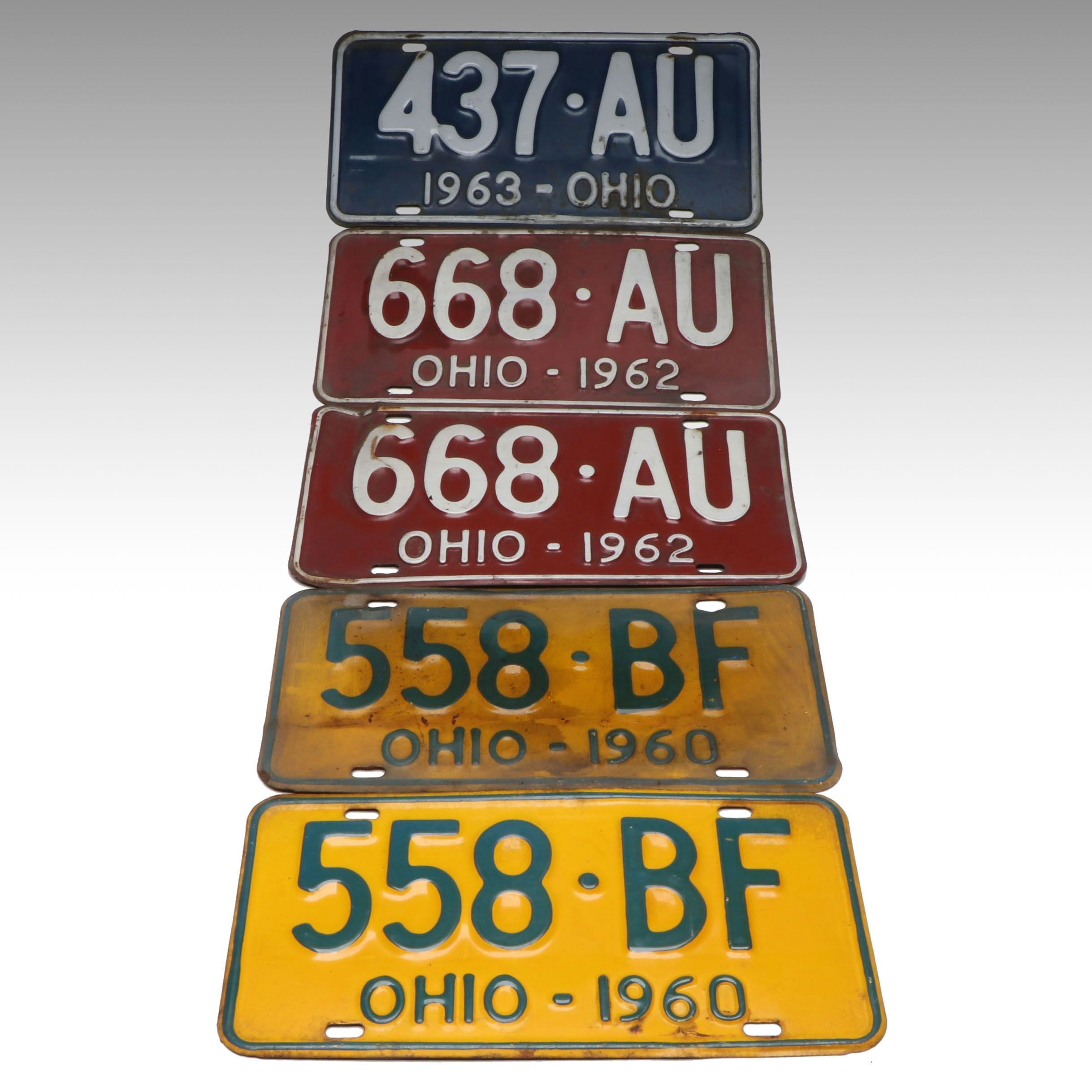 1960s Ohio License Plates