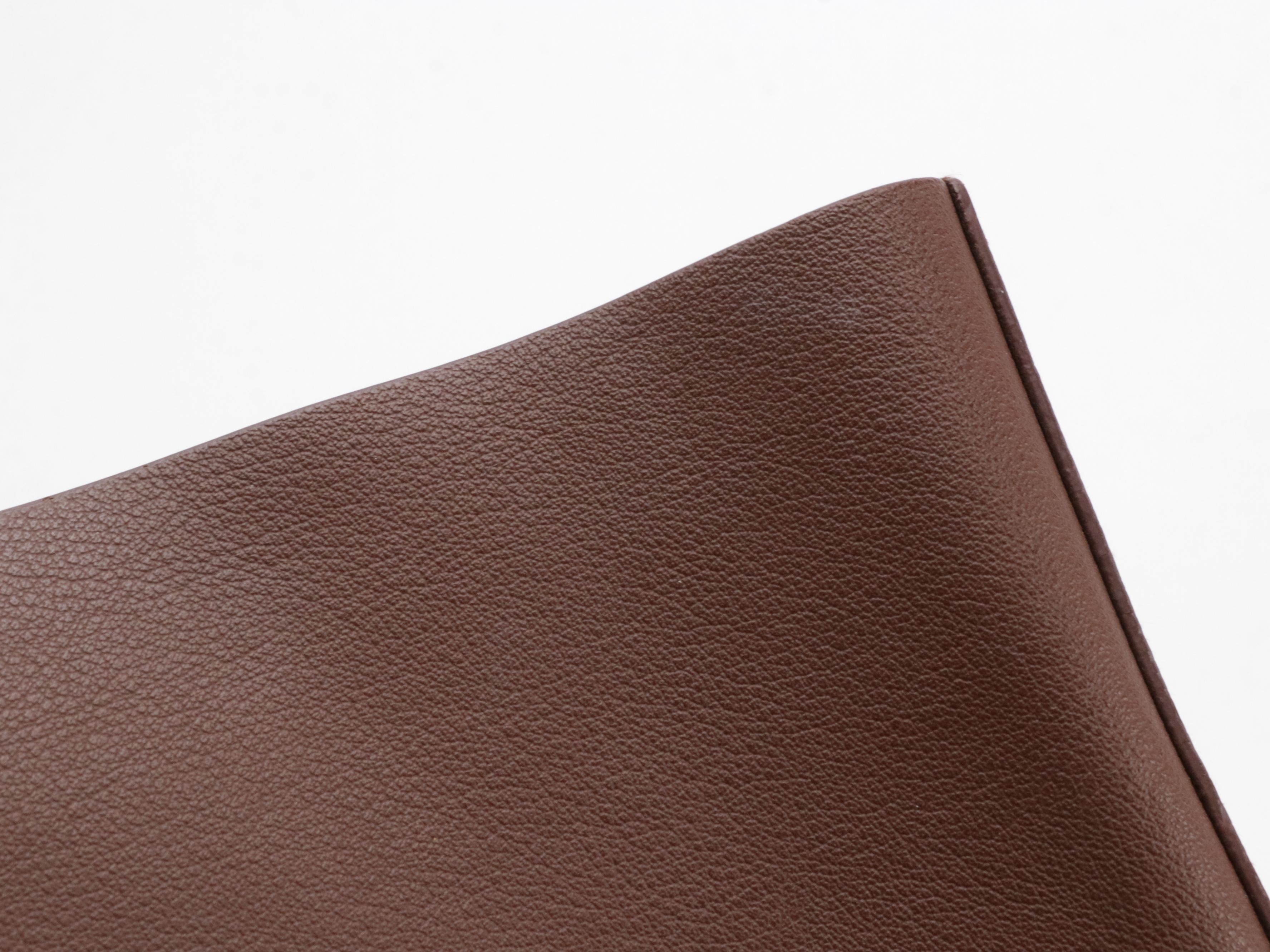 Saint Laurent East West Shopper Tote in Chocolate Brown Calfskin Leather