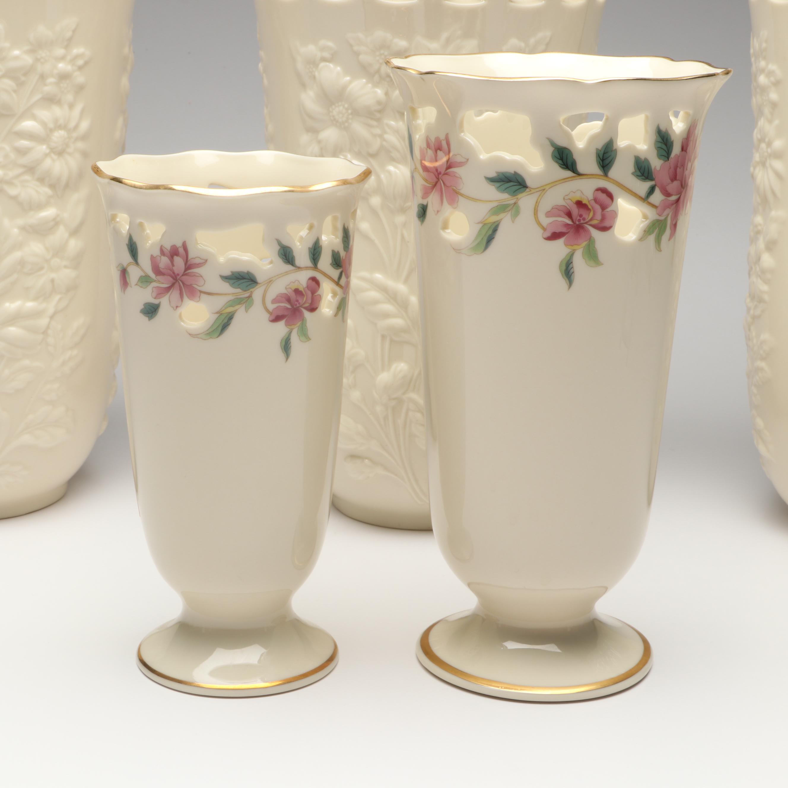 Lenox "Golden Meadows," "Fleur de Lis" and "Barrington" Ceramic Vases