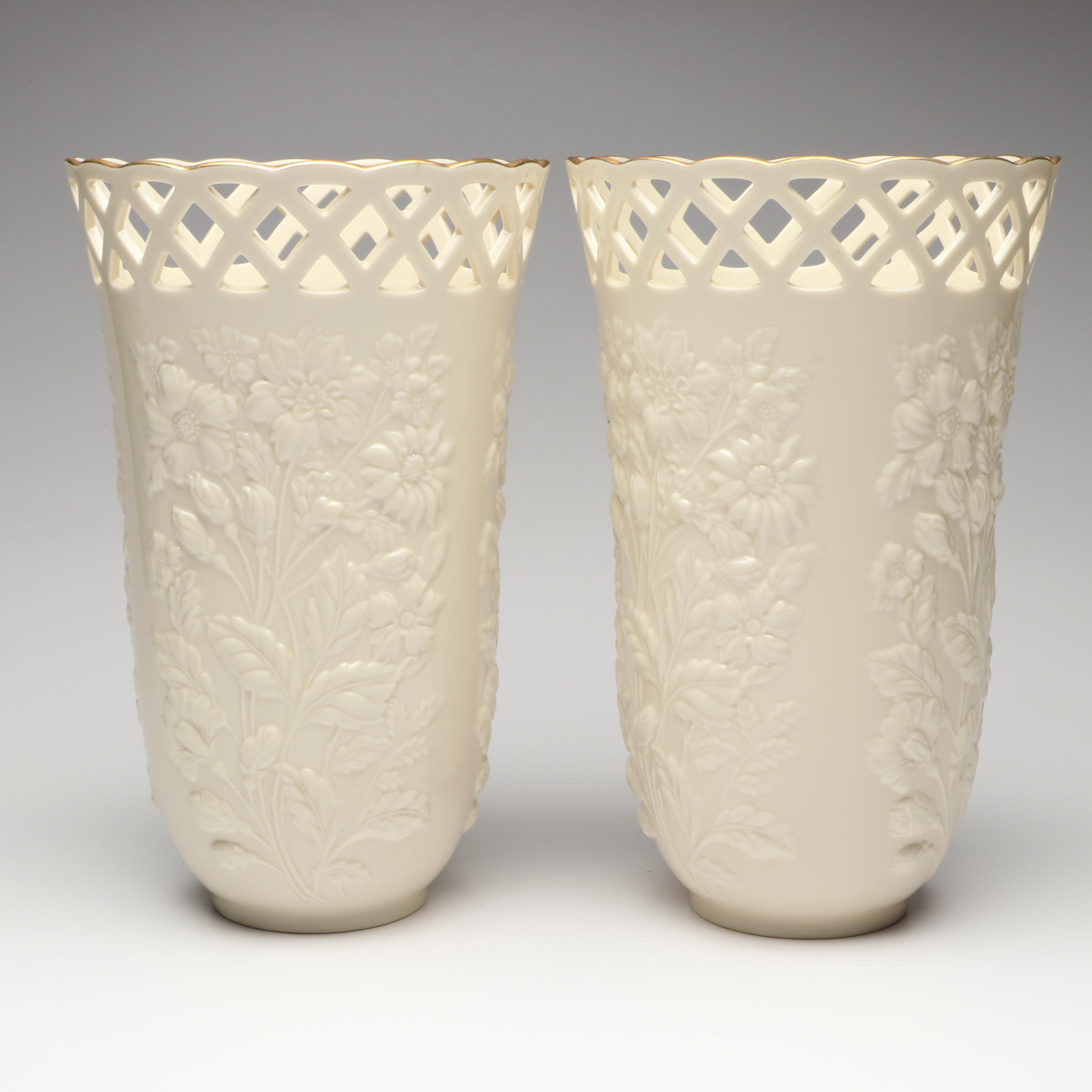 Lenox "Golden Meadows," "Fleur de Lis" and "Barrington" Ceramic Vases