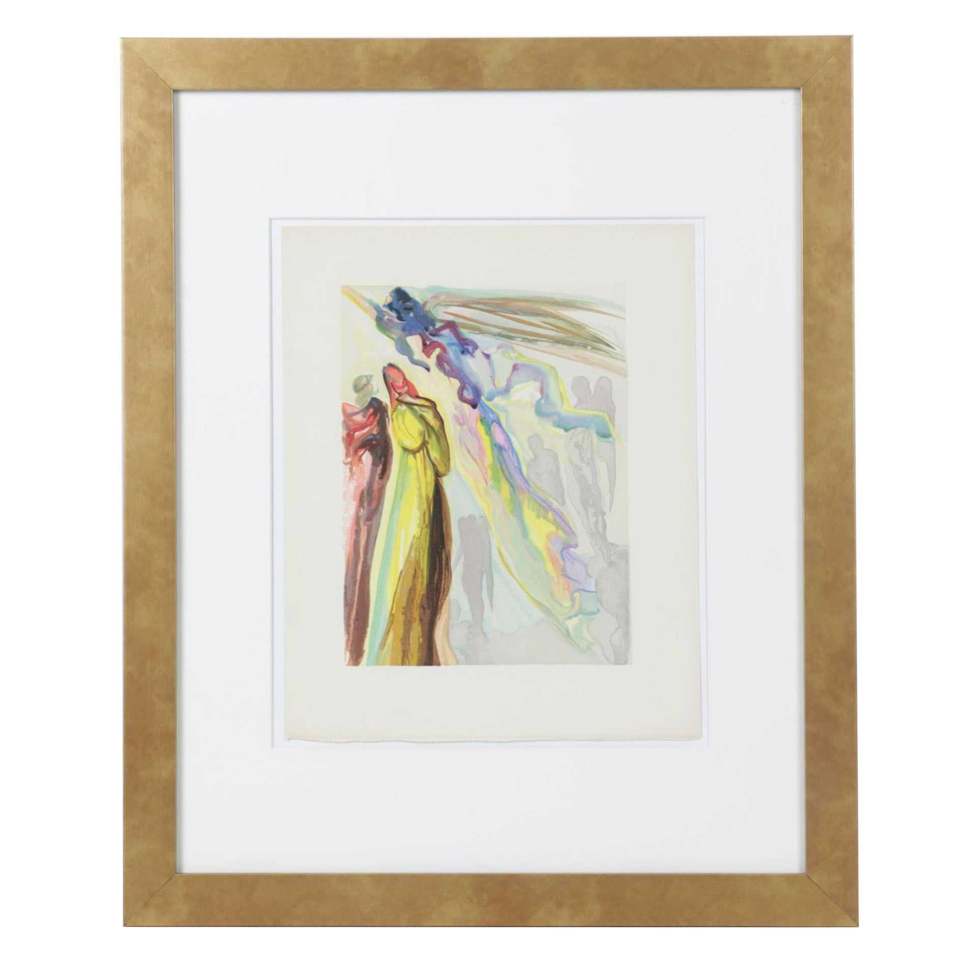 Salvador Dalí Wood Engraving "Apparition de l'ancêtre," 1960-1964