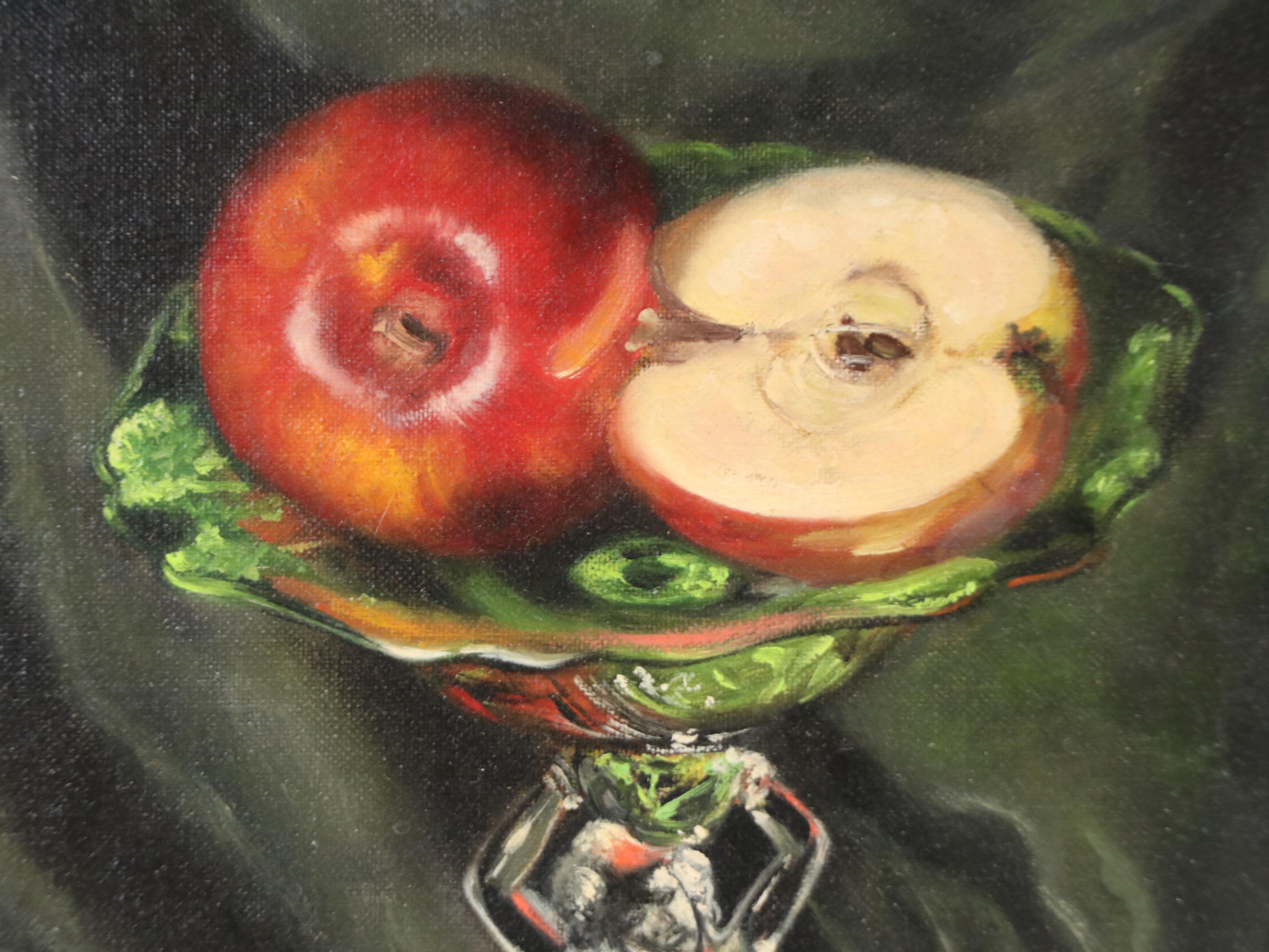 Still Life with Apples Oil Painting, 1964