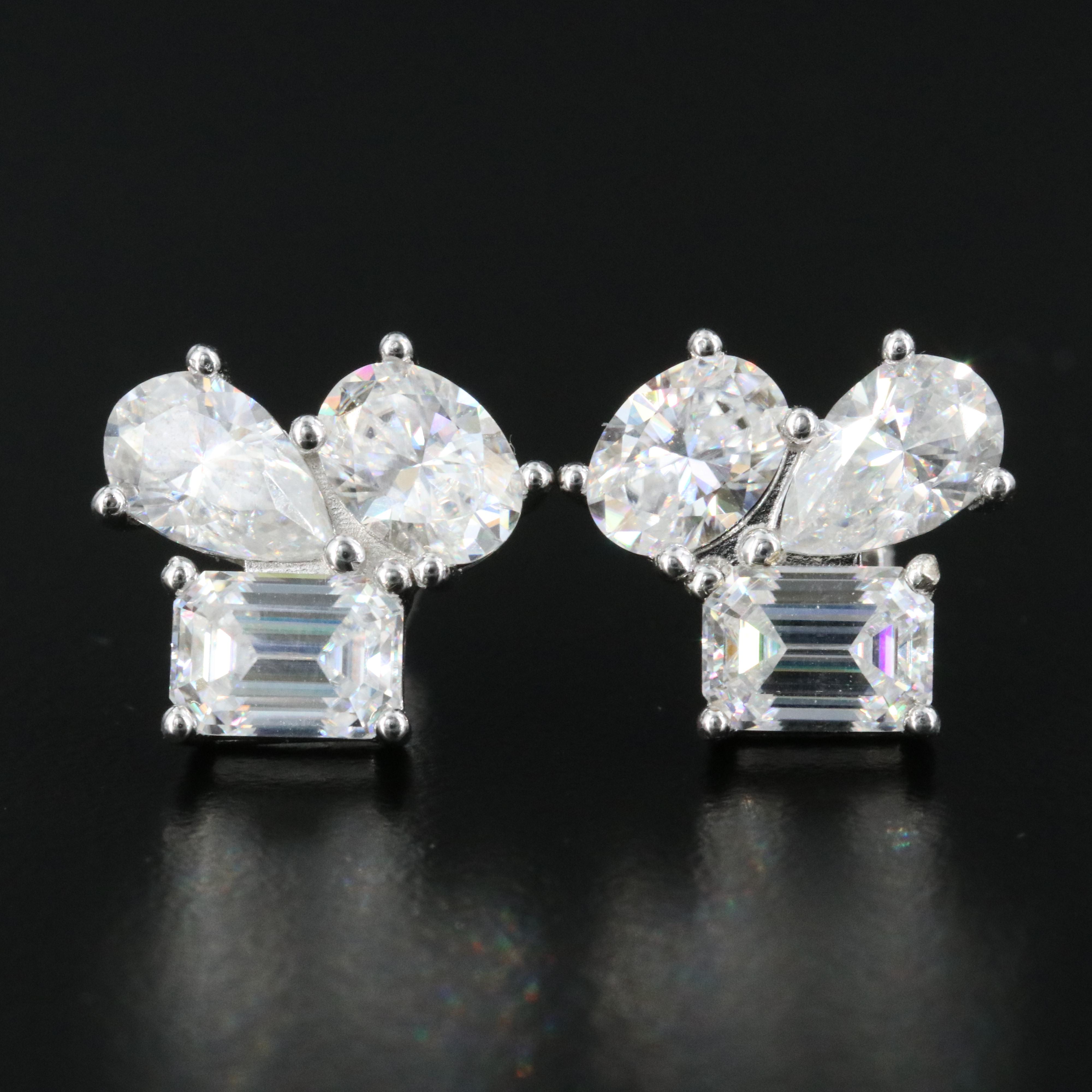 Sterling Moissanite Earrings