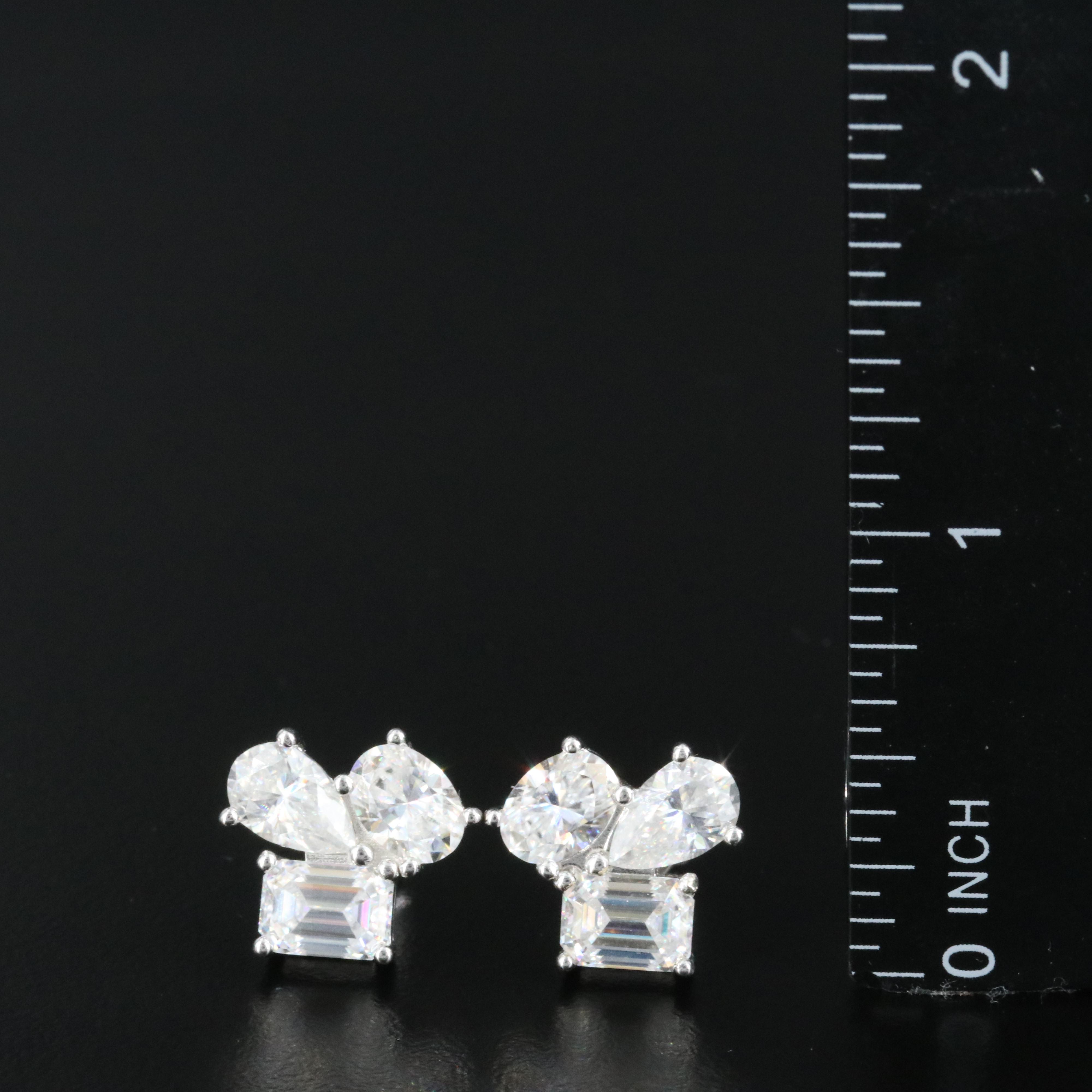 Sterling Moissanite Earrings