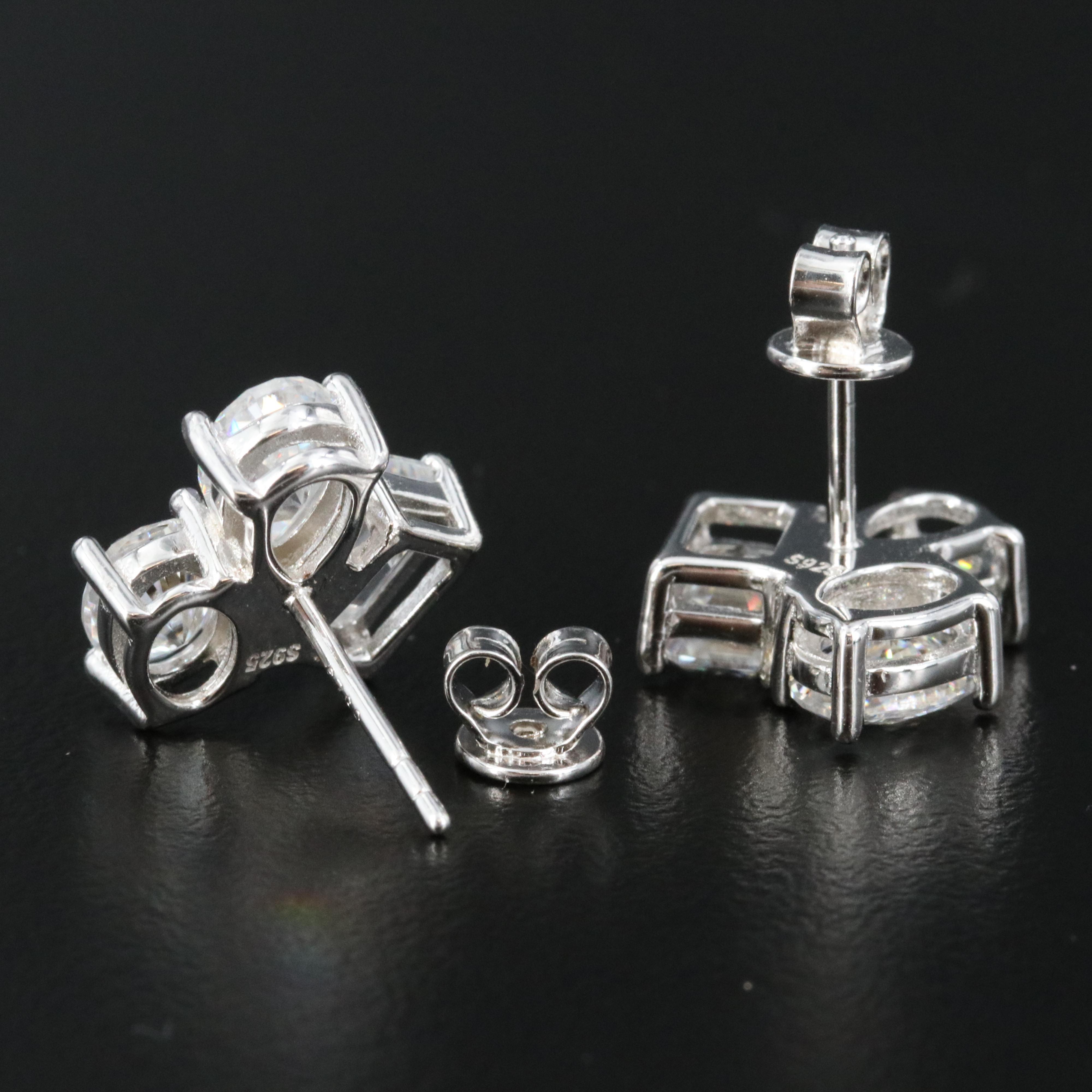 Sterling Moissanite Earrings