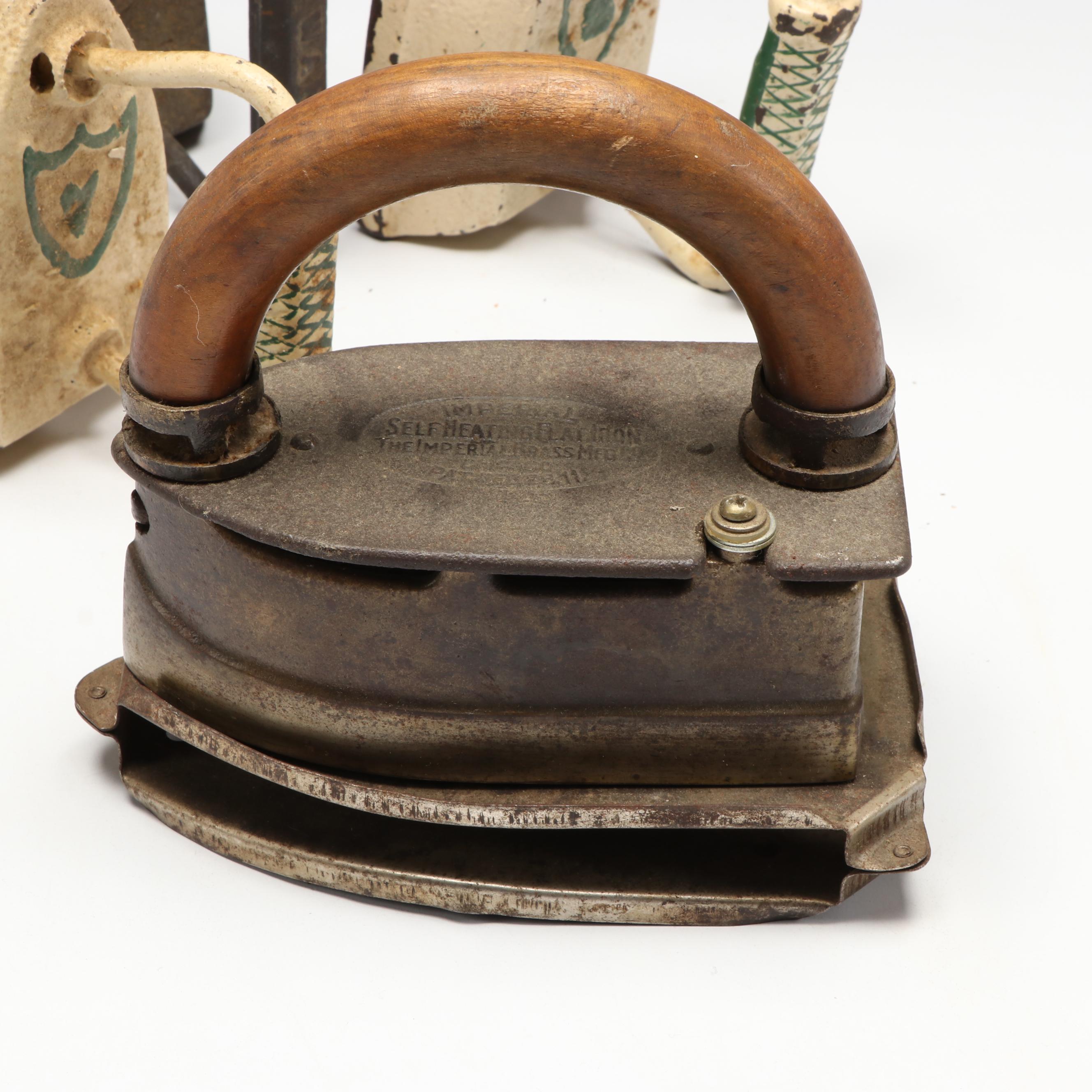 Imperial, Wapak, and Other Cast Iron Sad Irons