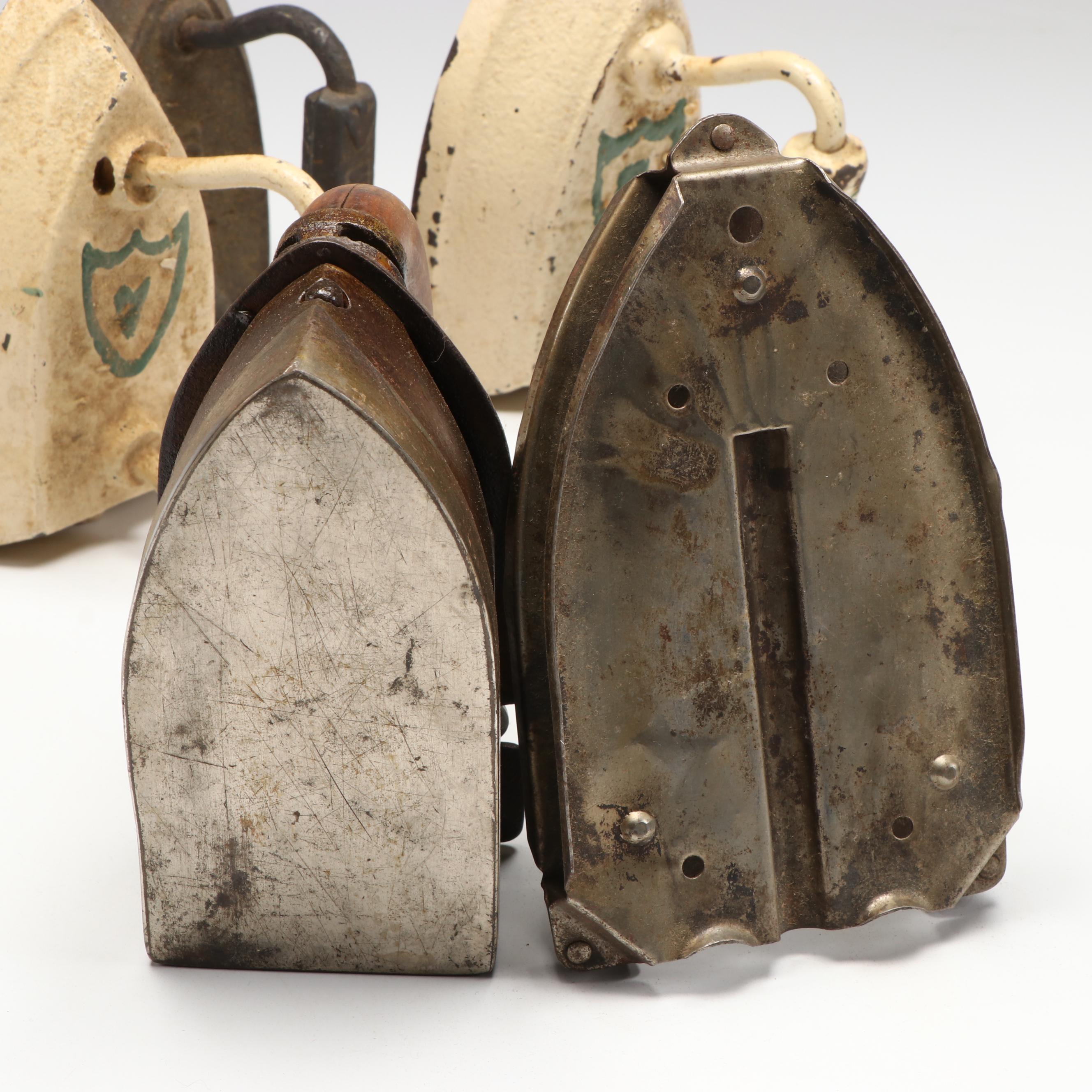 Imperial, Wapak, and Other Cast Iron Sad Irons