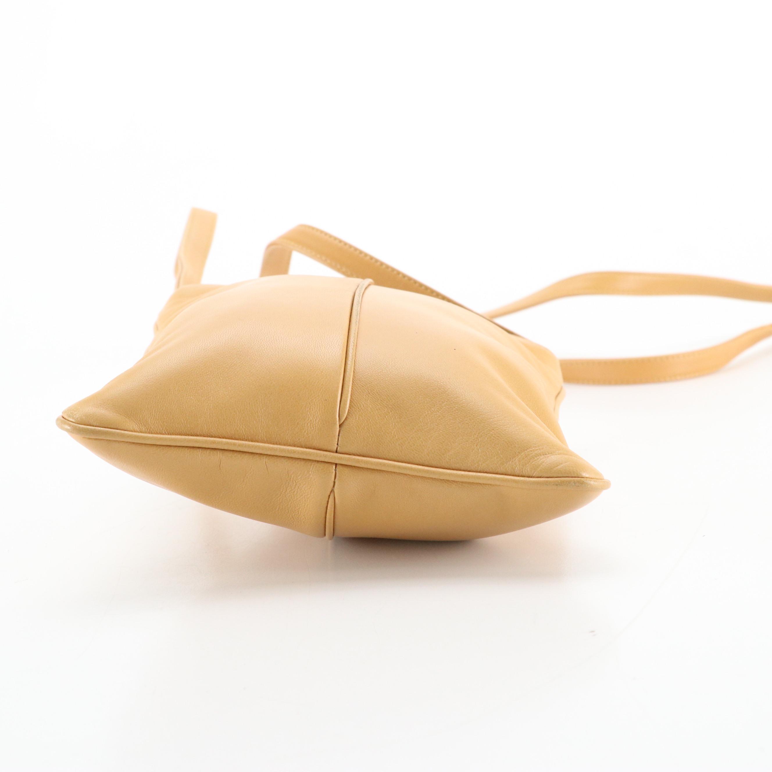Loewe Beige Lambskin Leather Crossbody Pouch