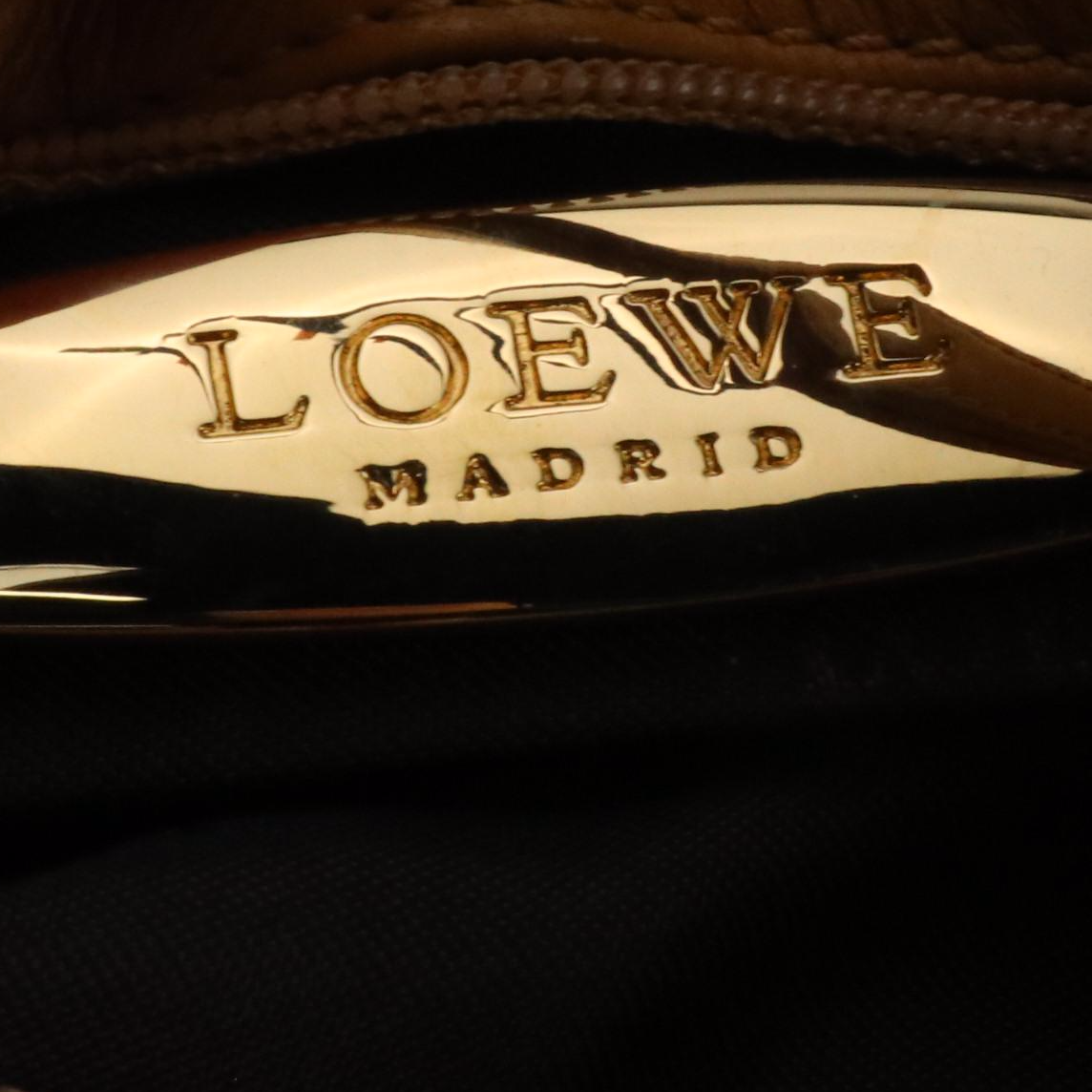 Loewe Beige Lambskin Leather Crossbody Pouch