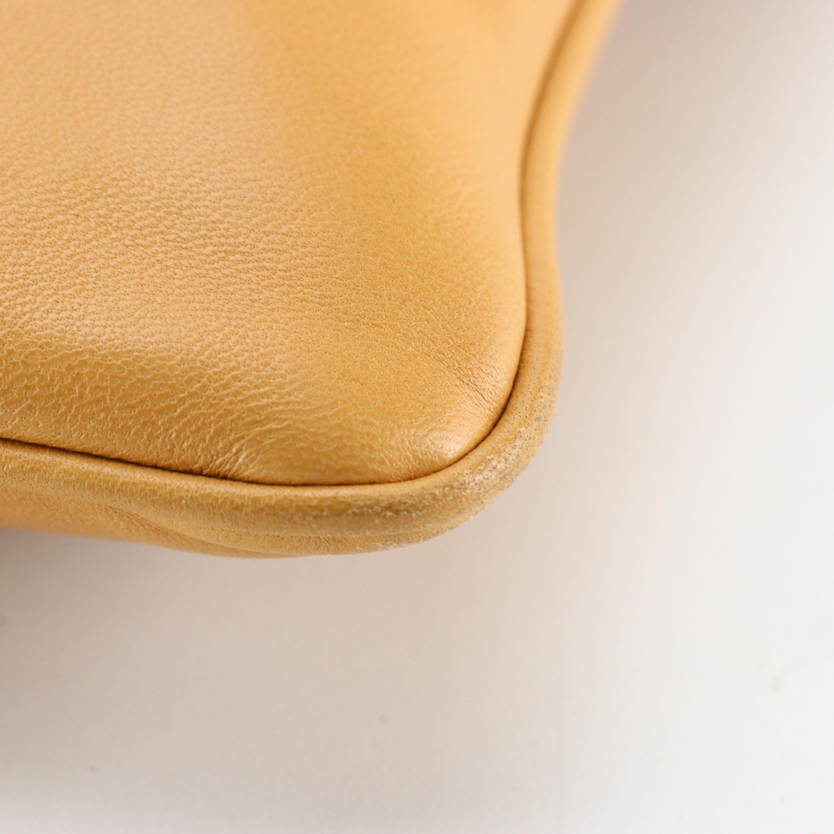 Loewe Beige Lambskin Leather Crossbody Pouch