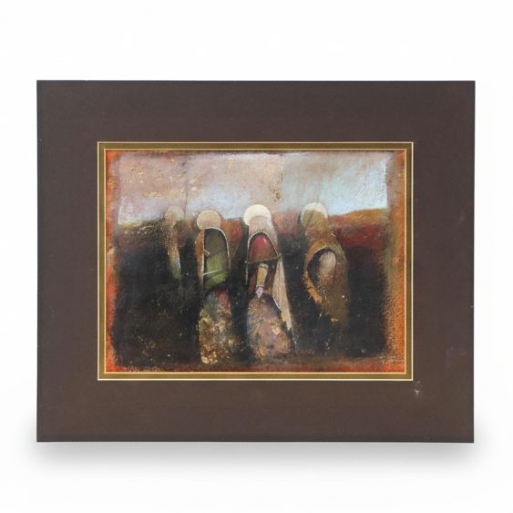 Darryl Glenn Steele Mixed Media Painting "Procession," 2023