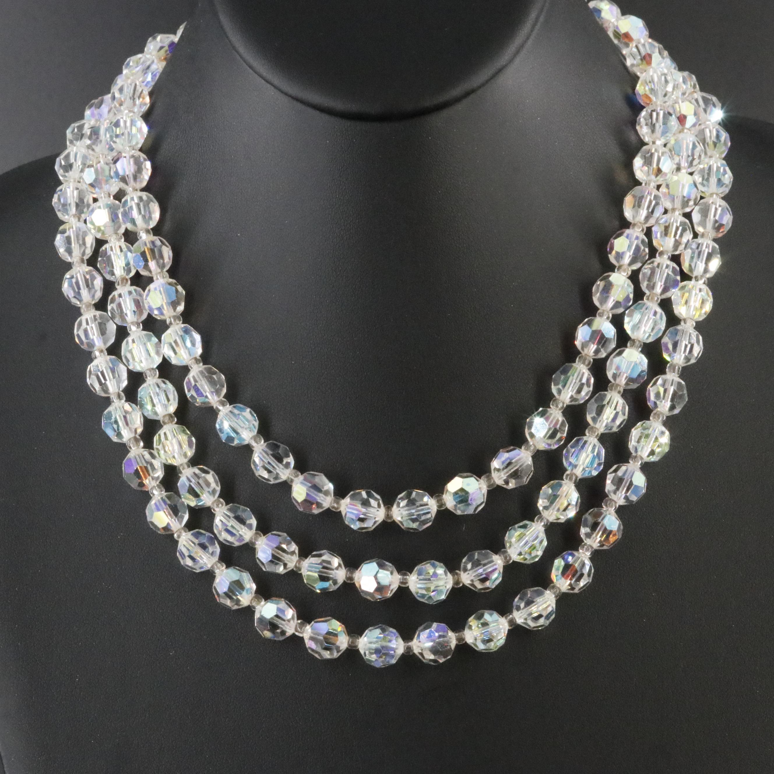 Rhinestone and Bead Necklace